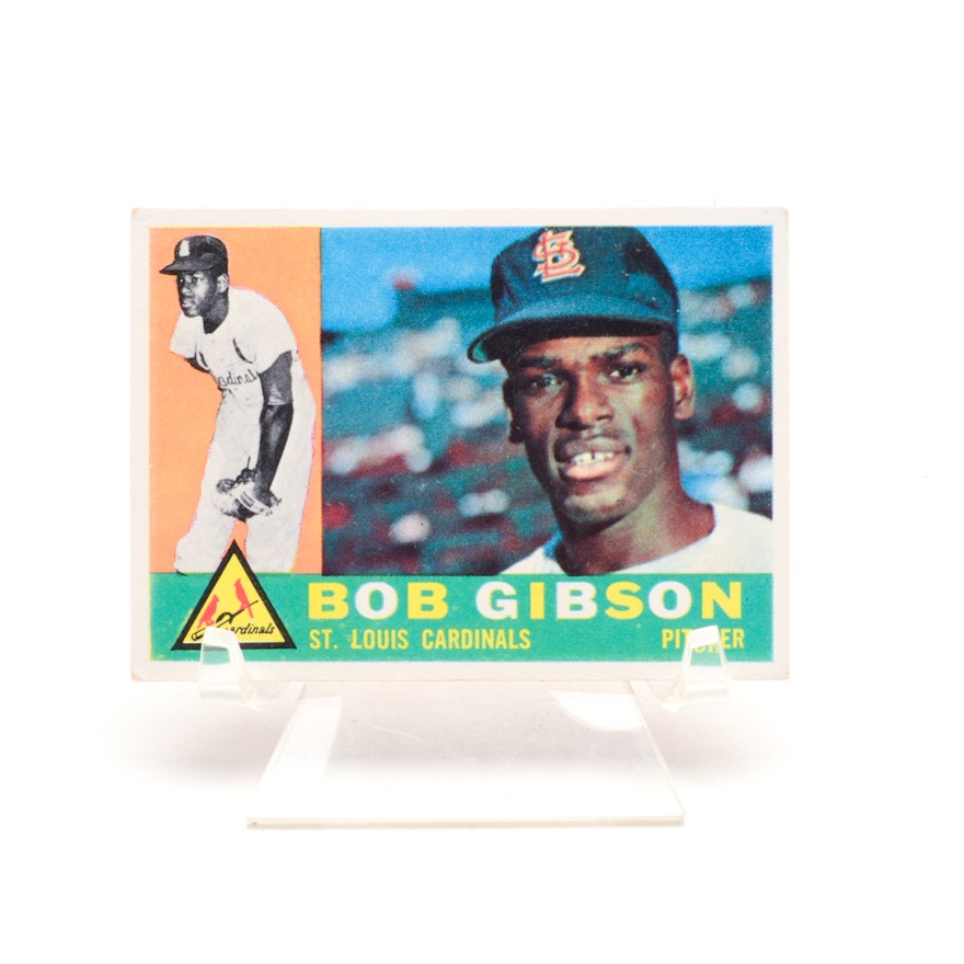 1960 Bob Gibson Topps Baseball Card