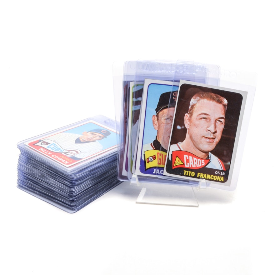 Fifty 1965 Topps Baseball Cards