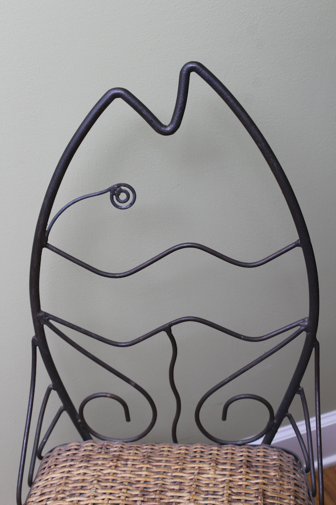 Decorative Fish Themed Side Chair