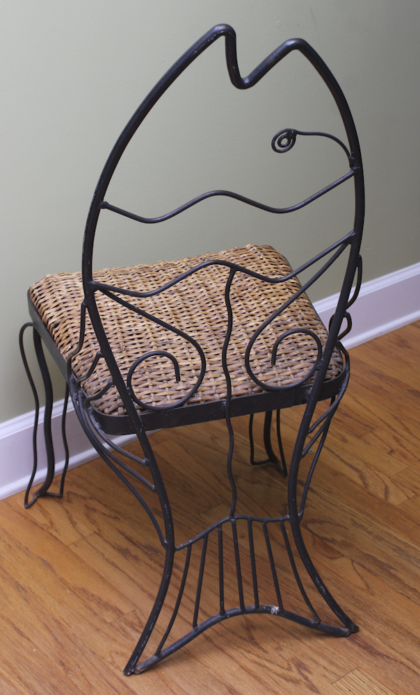 Decorative Fish Themed Side Chair