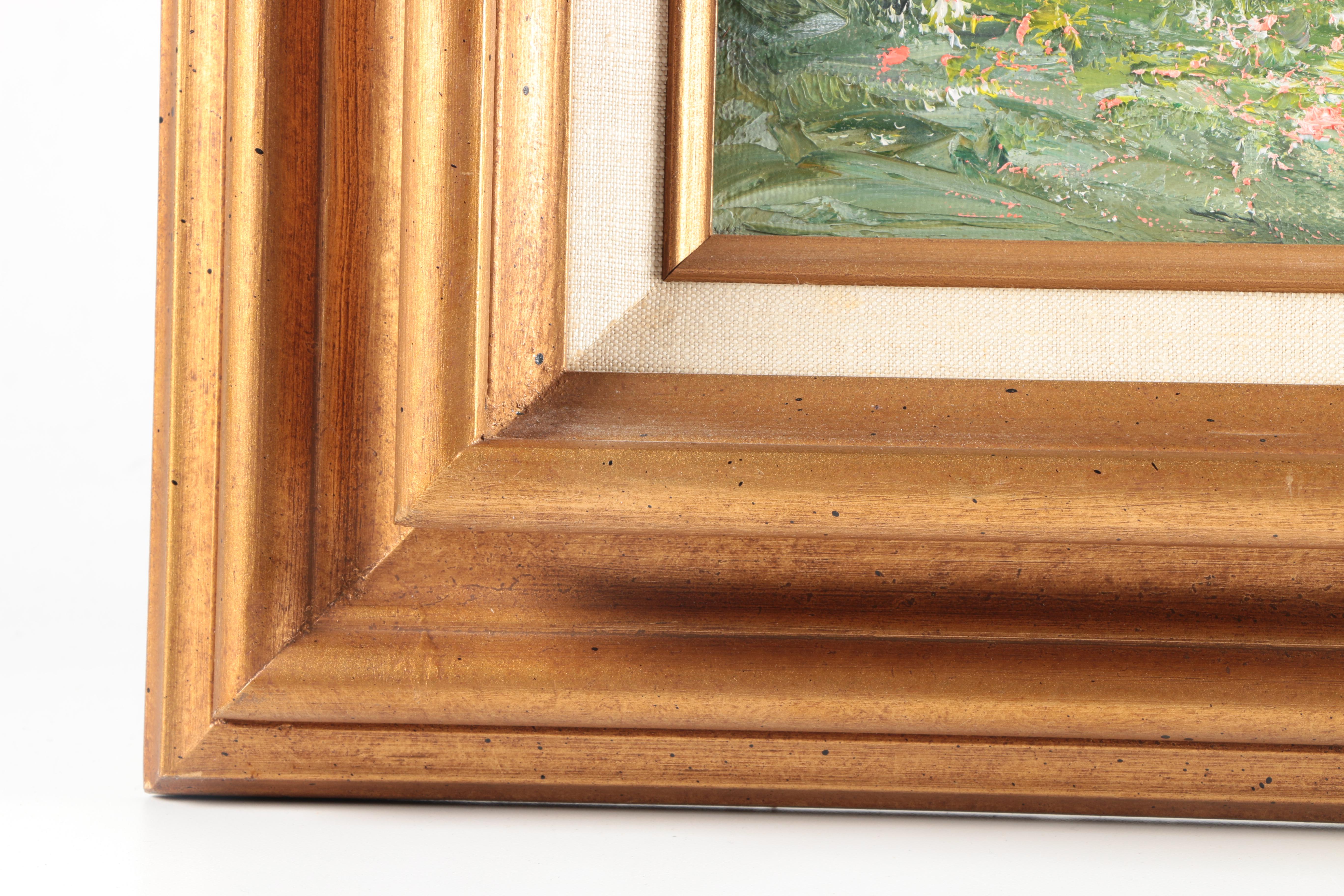 Ann Varner Vintage Oil Painting on Canvas of a Landscape