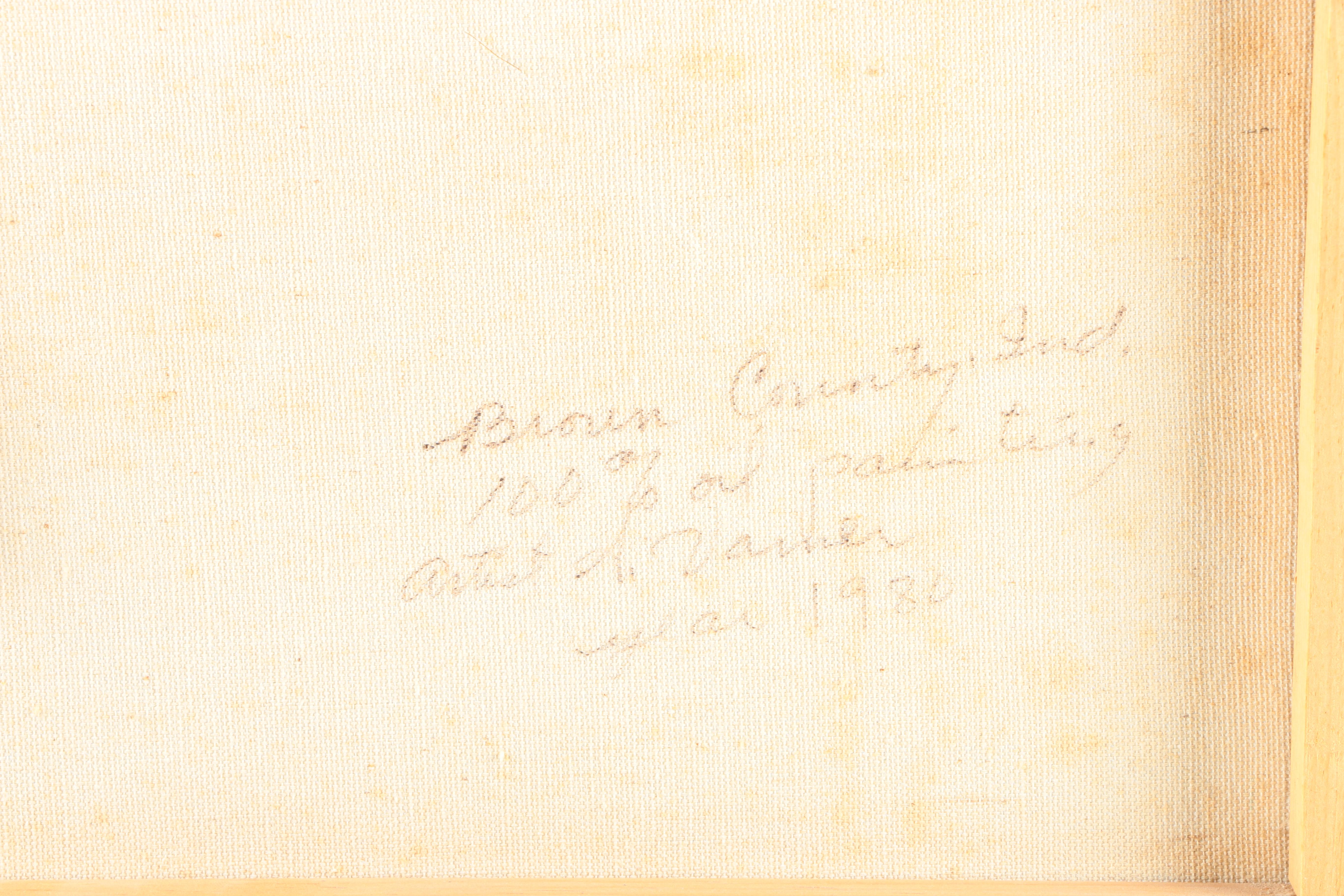 Ann Varner Vintage Oil Painting on Canvas of a Landscape