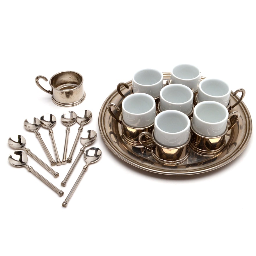 Silver Plated Demitasse Service