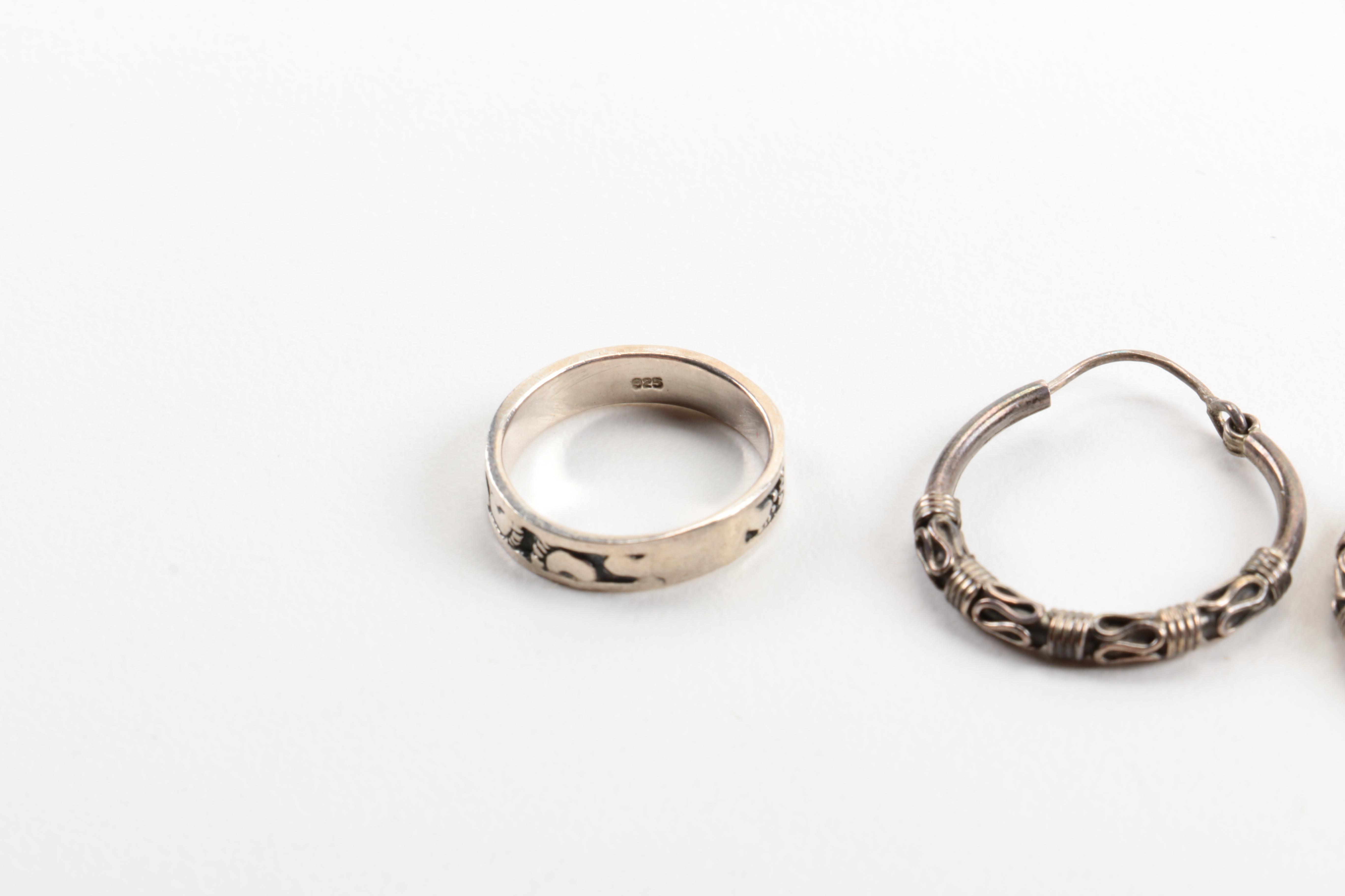 Assortment of Sterling Silver Jewelry