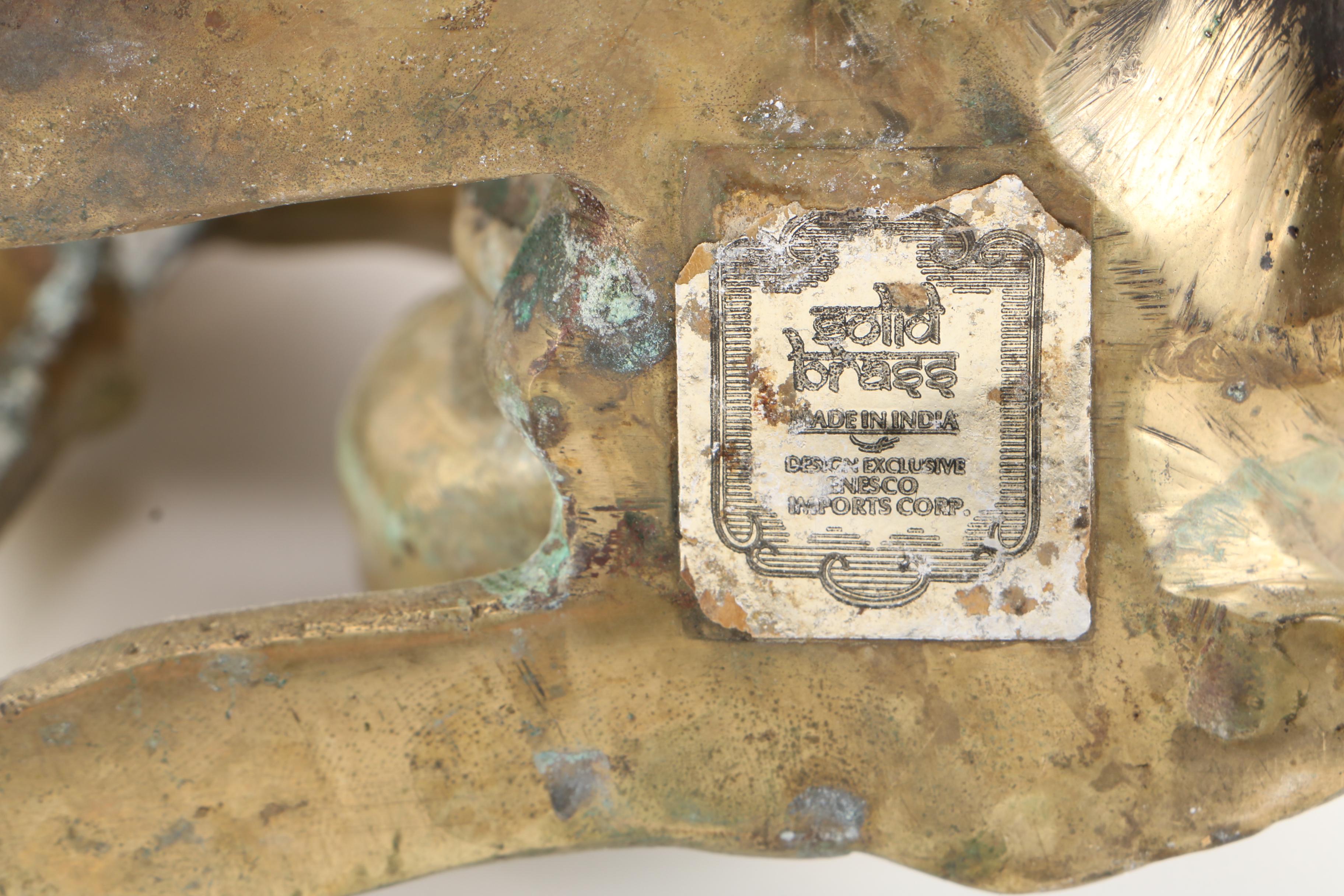 Brass Greyhound Figurine