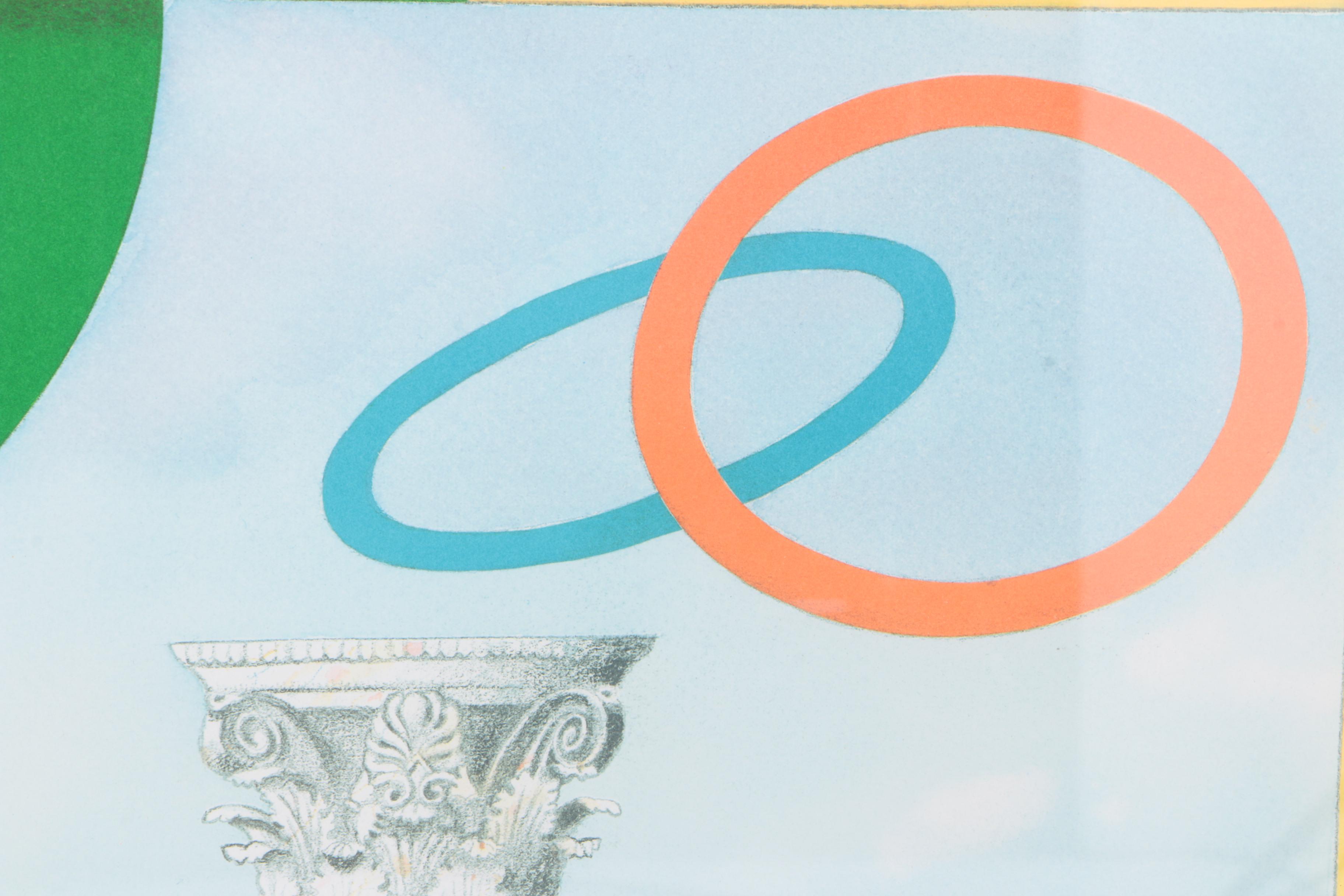 Milton Glaser Limited Edition Offset Lithograph "1984 XIV Olympic Winter Games Sarajevo"