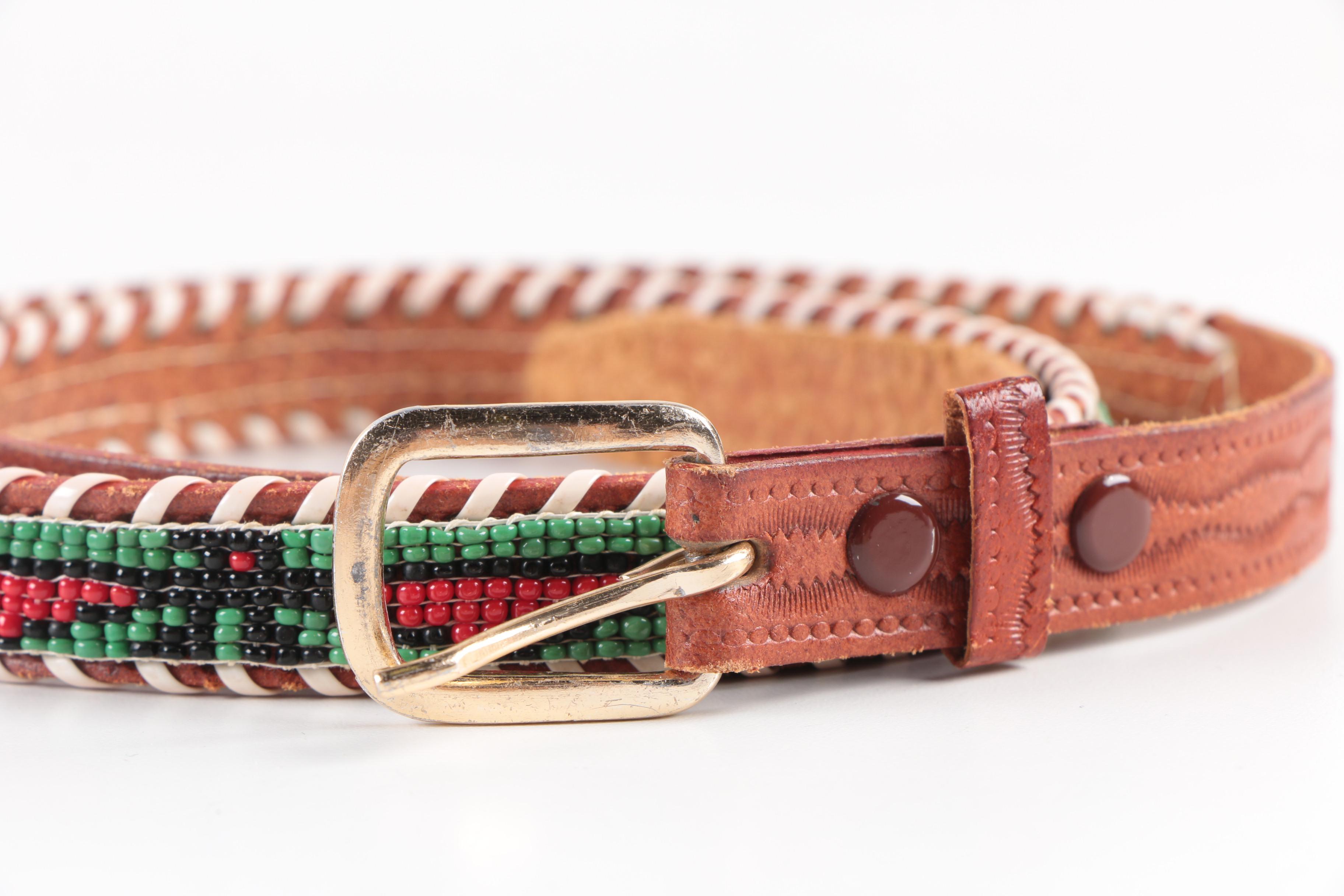 Leather Belts including Polo by Ralph Lauren, Carlisle and Ghurka