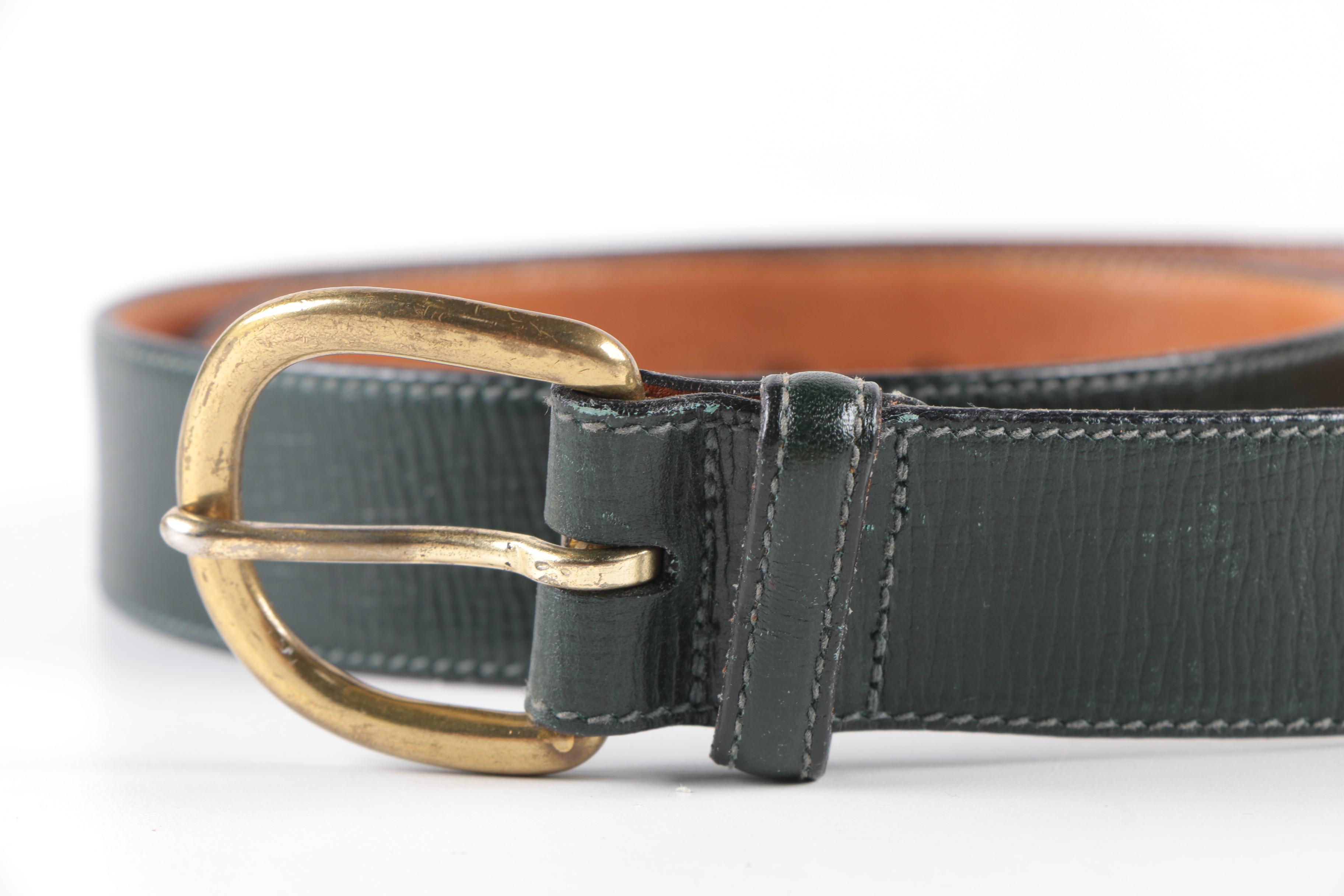 Leather Belts including Polo by Ralph Lauren, Carlisle and Ghurka