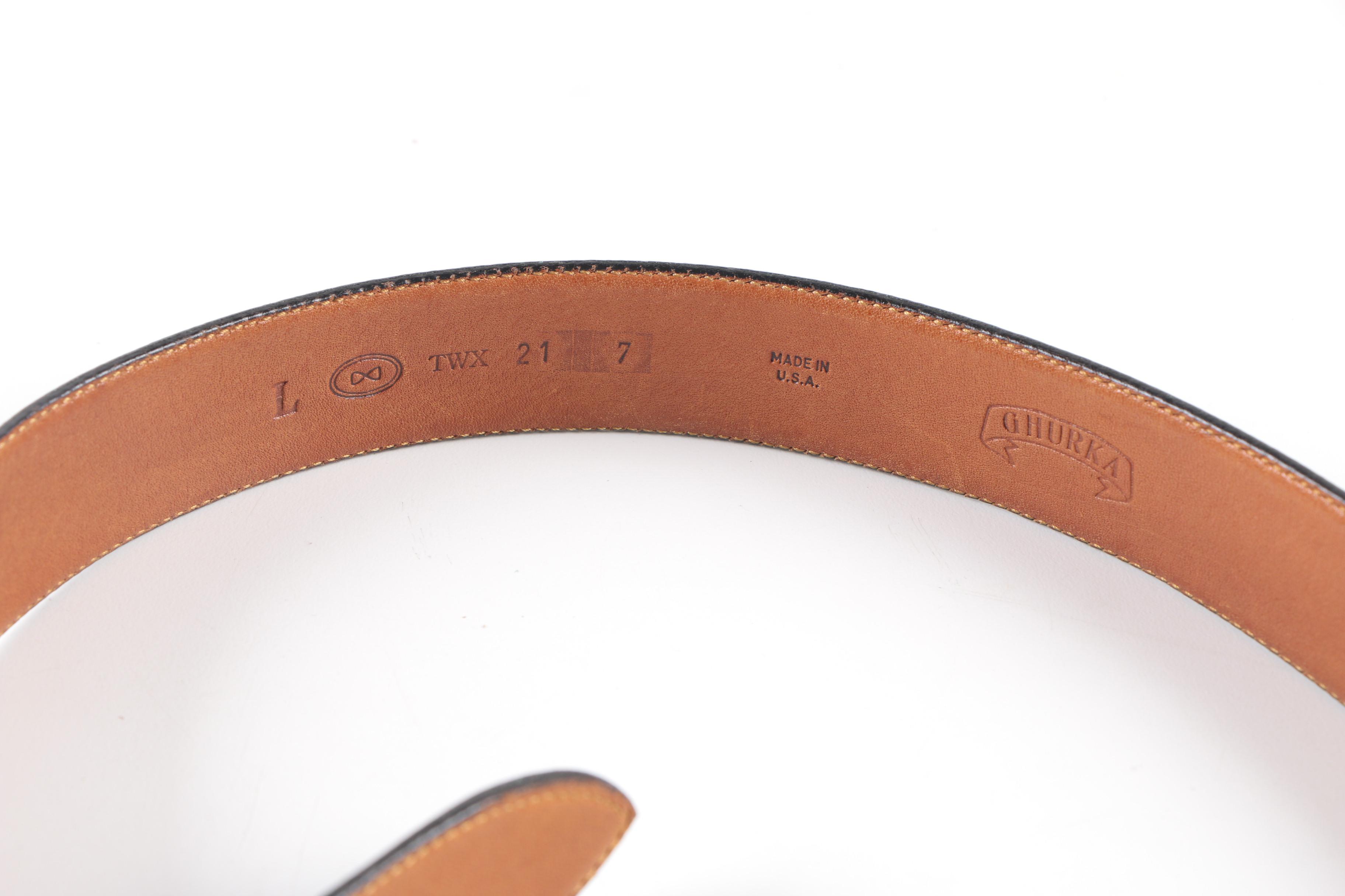 Leather Belts including Polo by Ralph Lauren, Carlisle and Ghurka