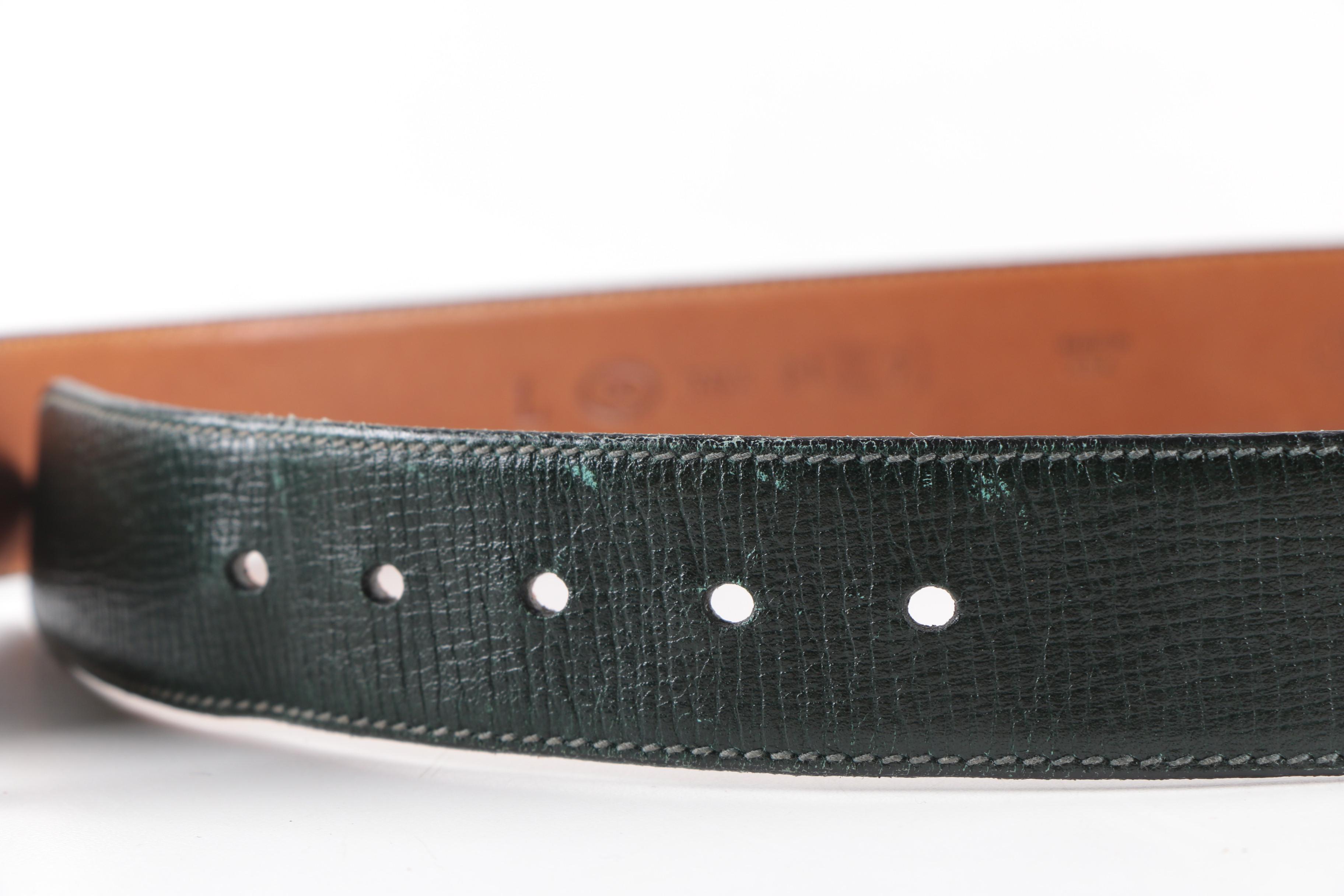 Leather Belts including Polo by Ralph Lauren, Carlisle and Ghurka