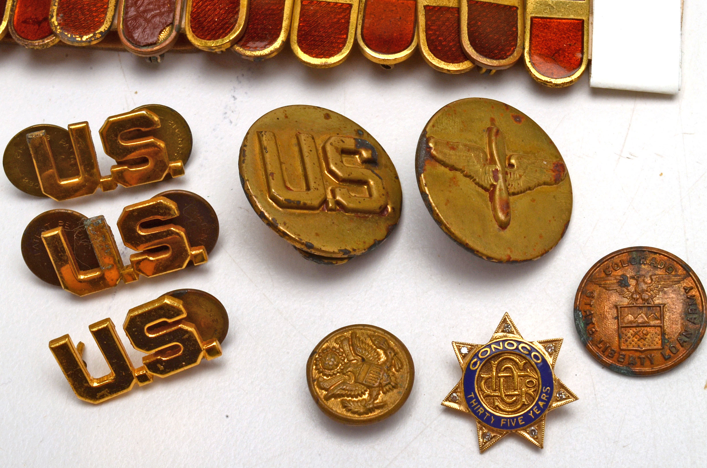 Military, Masonic, Metals and Cloth Patches Group