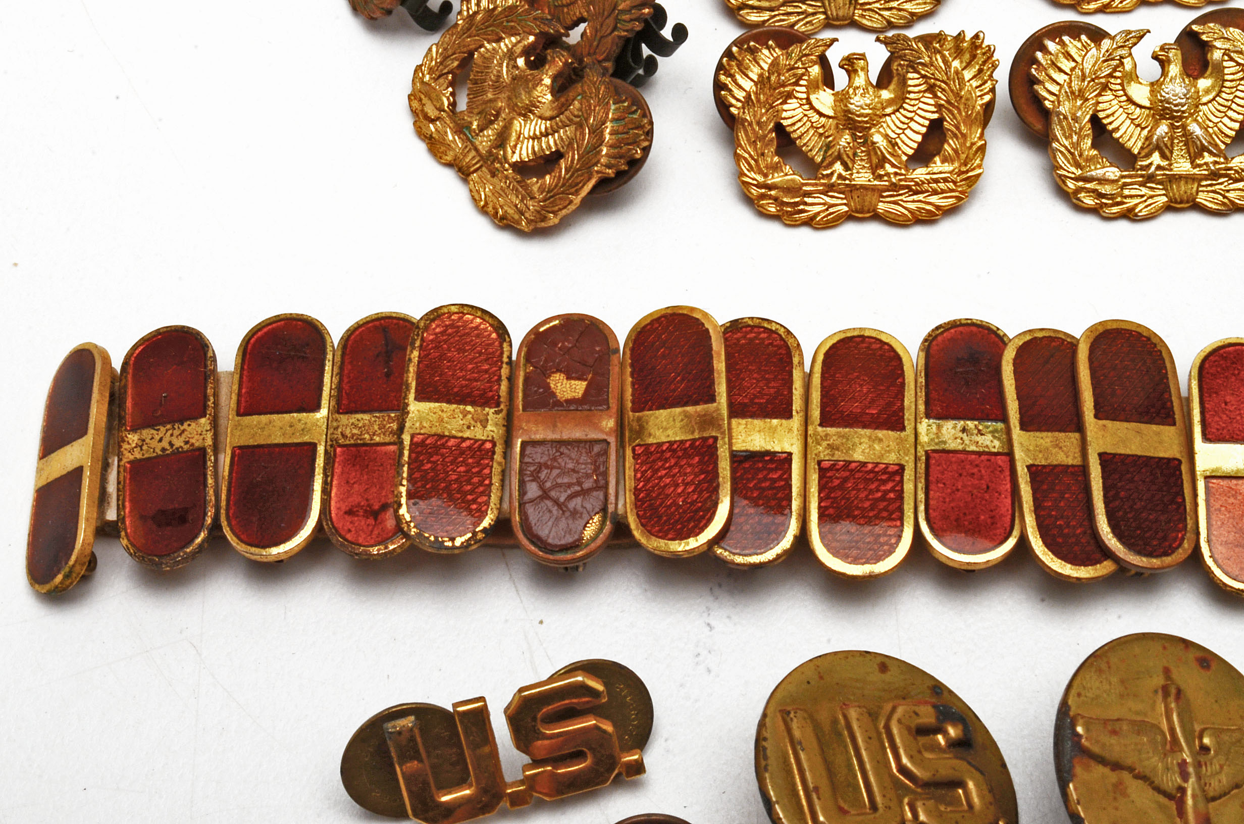 Military, Masonic, Metals and Cloth Patches Group