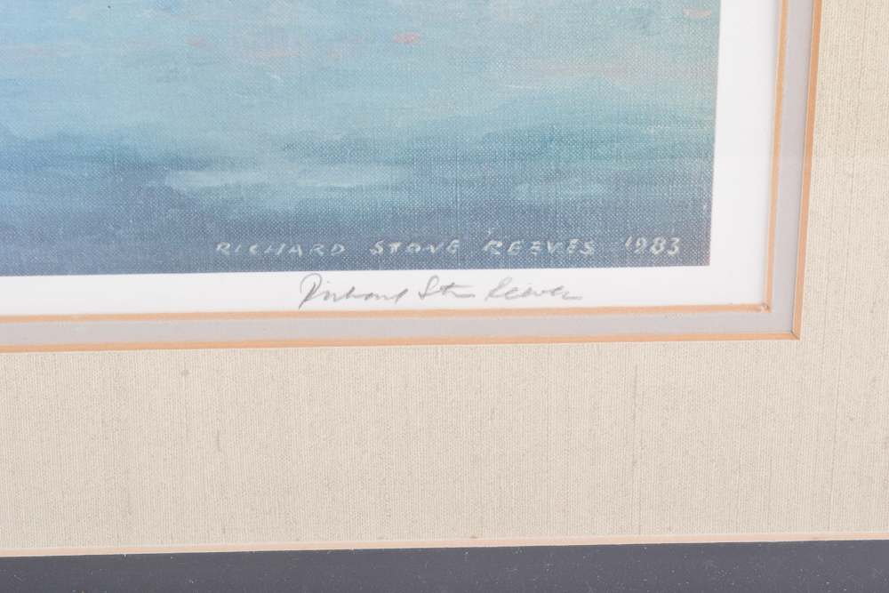 Framed Richard Stong Reeves Horse Offset Lithograph