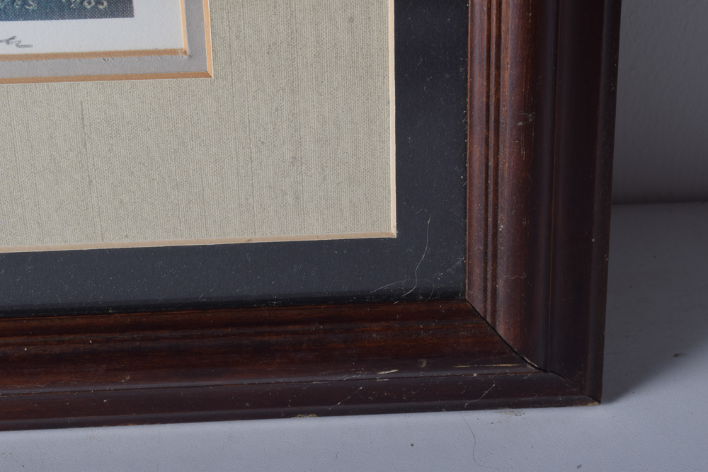 Framed Richard Stong Reeves Horse Offset Lithograph