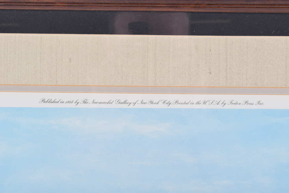 Framed Richard Stong Reeves Horse Offset Lithograph