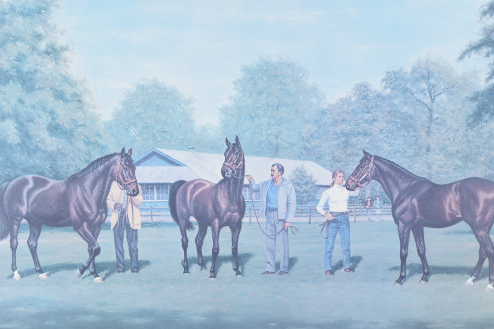 Framed Richard Stong Reeves Horse Offset Lithograph