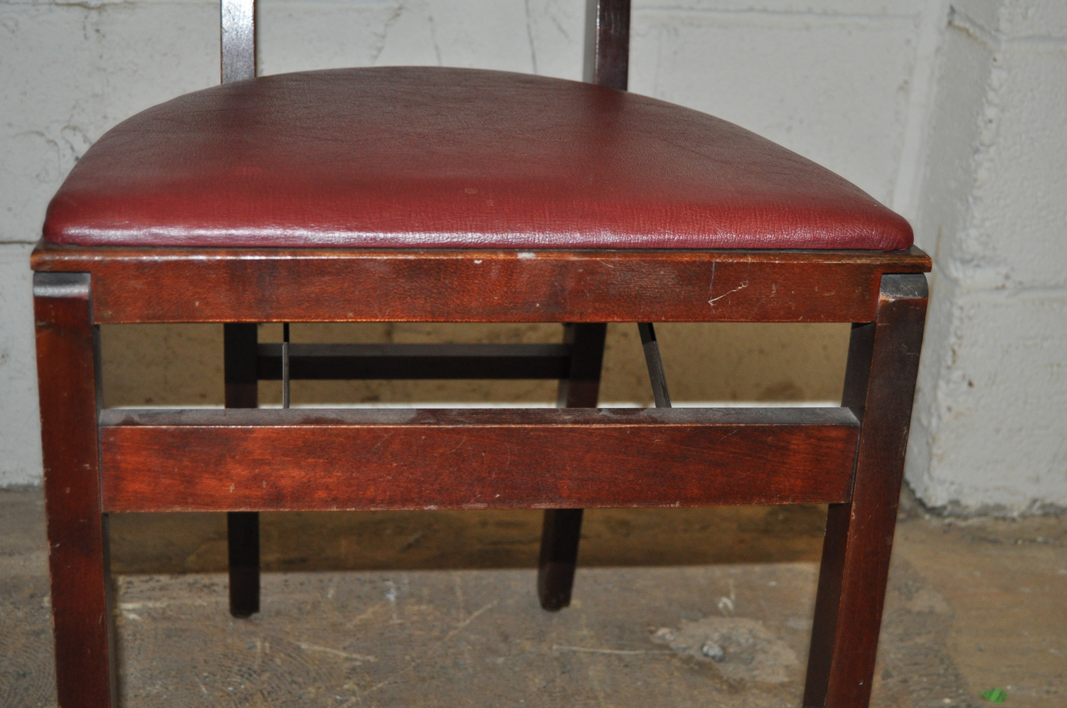 Pair Stakmore Vintage Wooden Folding Chairs