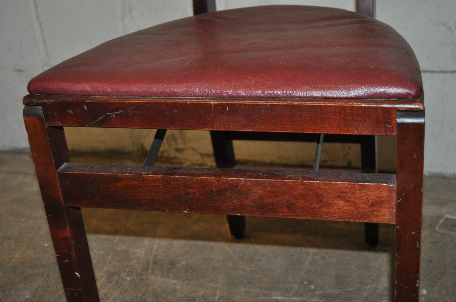 Pair Stakmore Vintage Wooden Folding Chairs