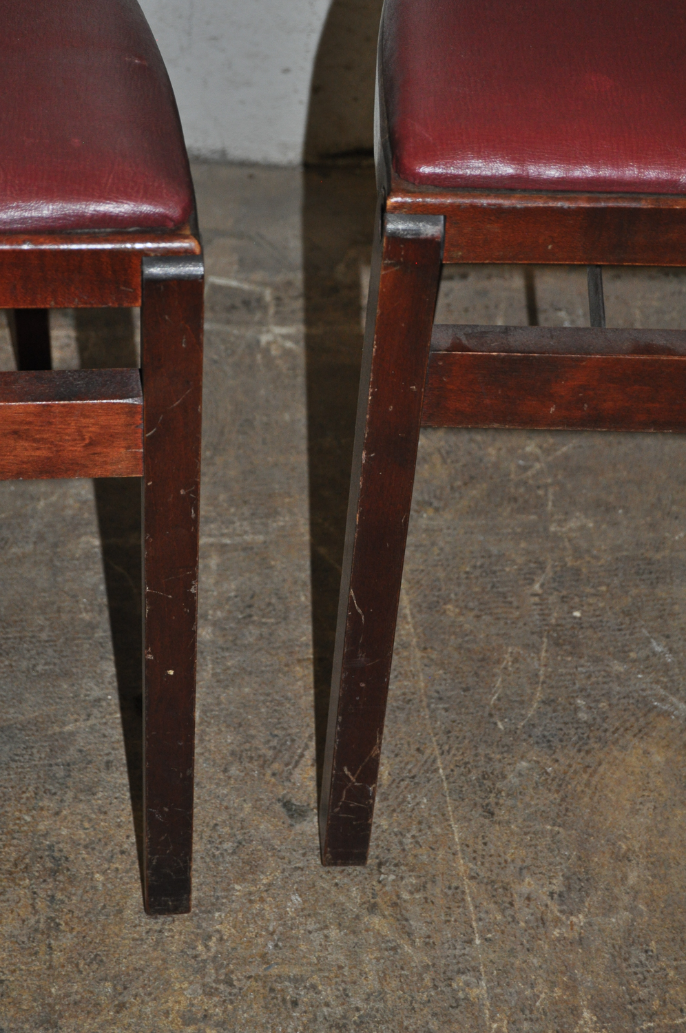 Pair Stakmore Vintage Wooden Folding Chairs