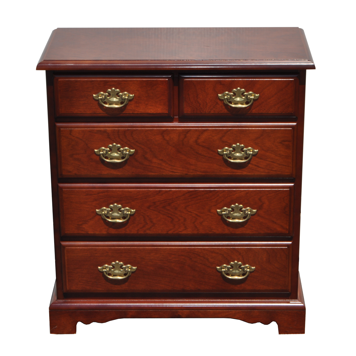 Child Size Cherry Wood Vertical Chest of Drawers