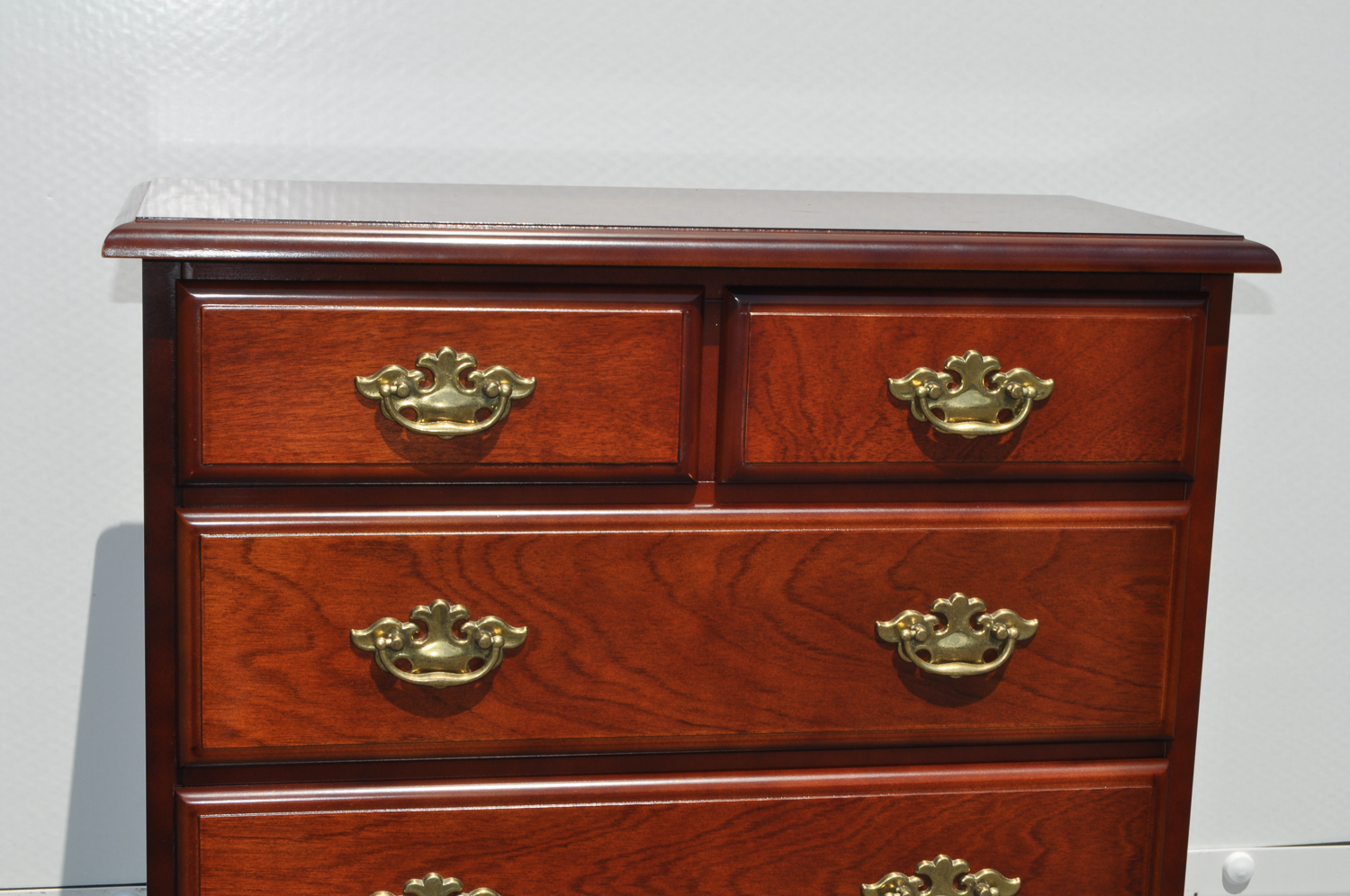 Child Size Cherry Wood Vertical Chest of Drawers