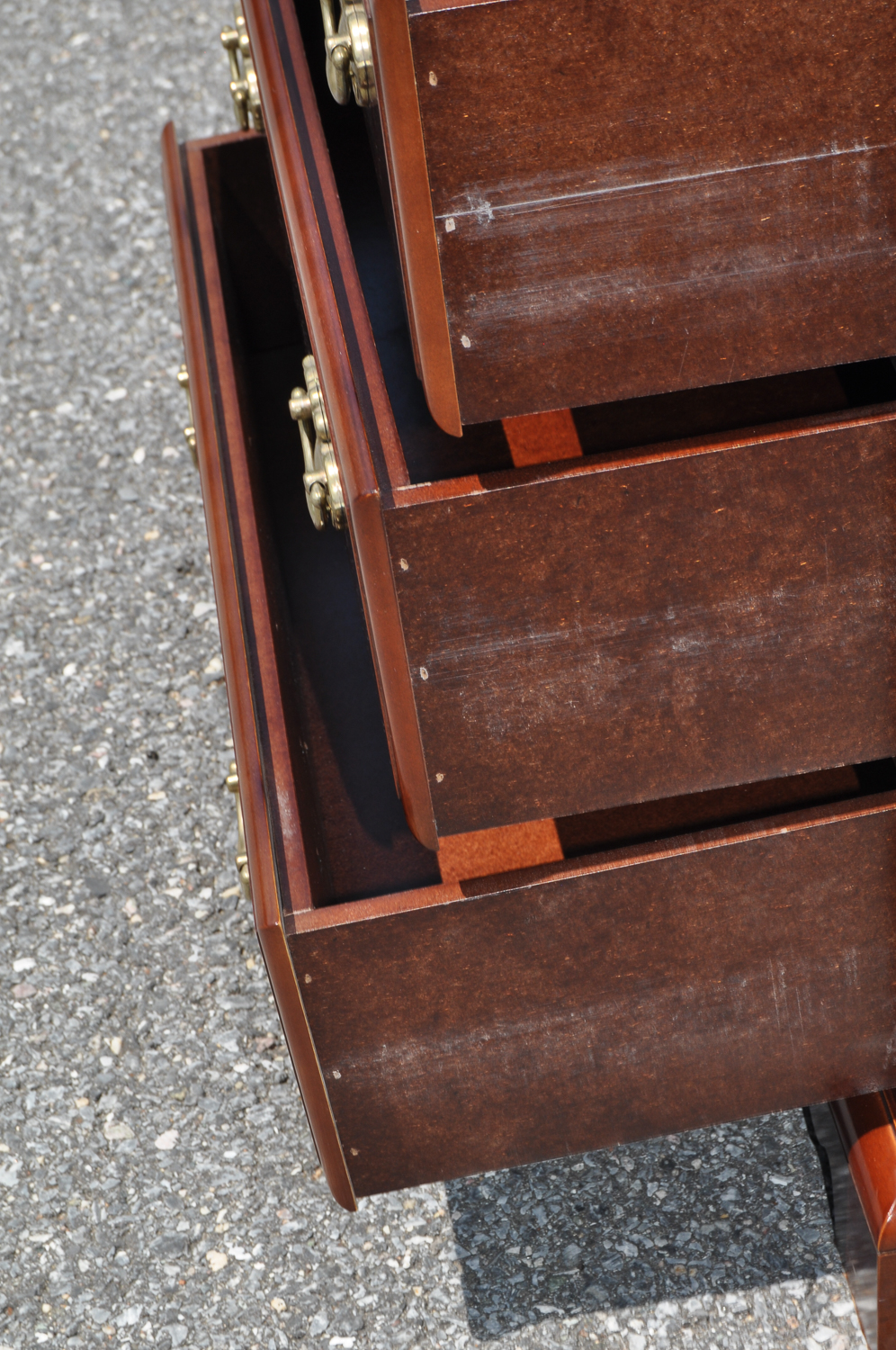 Child Size Cherry Wood Vertical Chest of Drawers