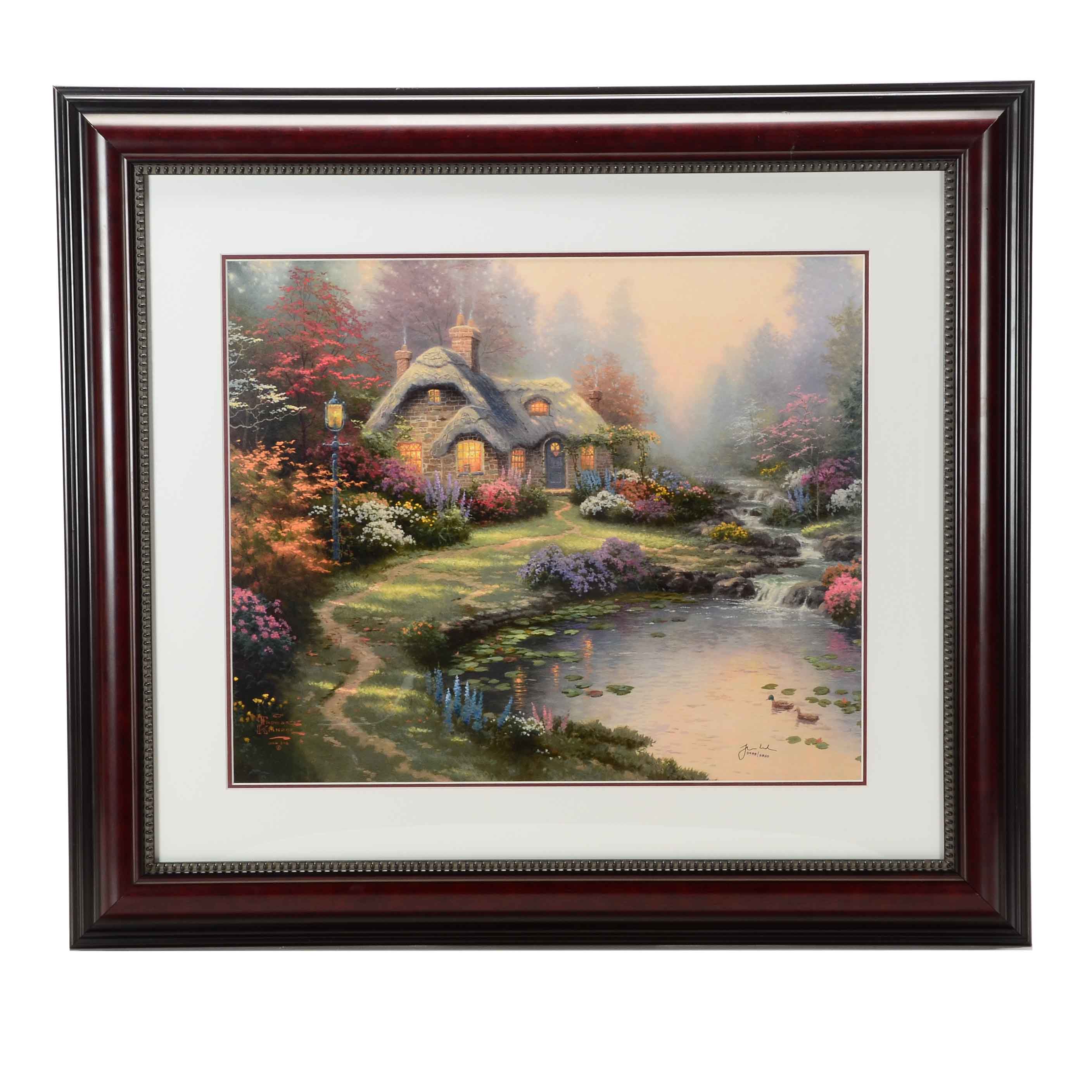 Thomas Kinkade Signed Limited Edition Offset Lithograph "Everett's Cottage"