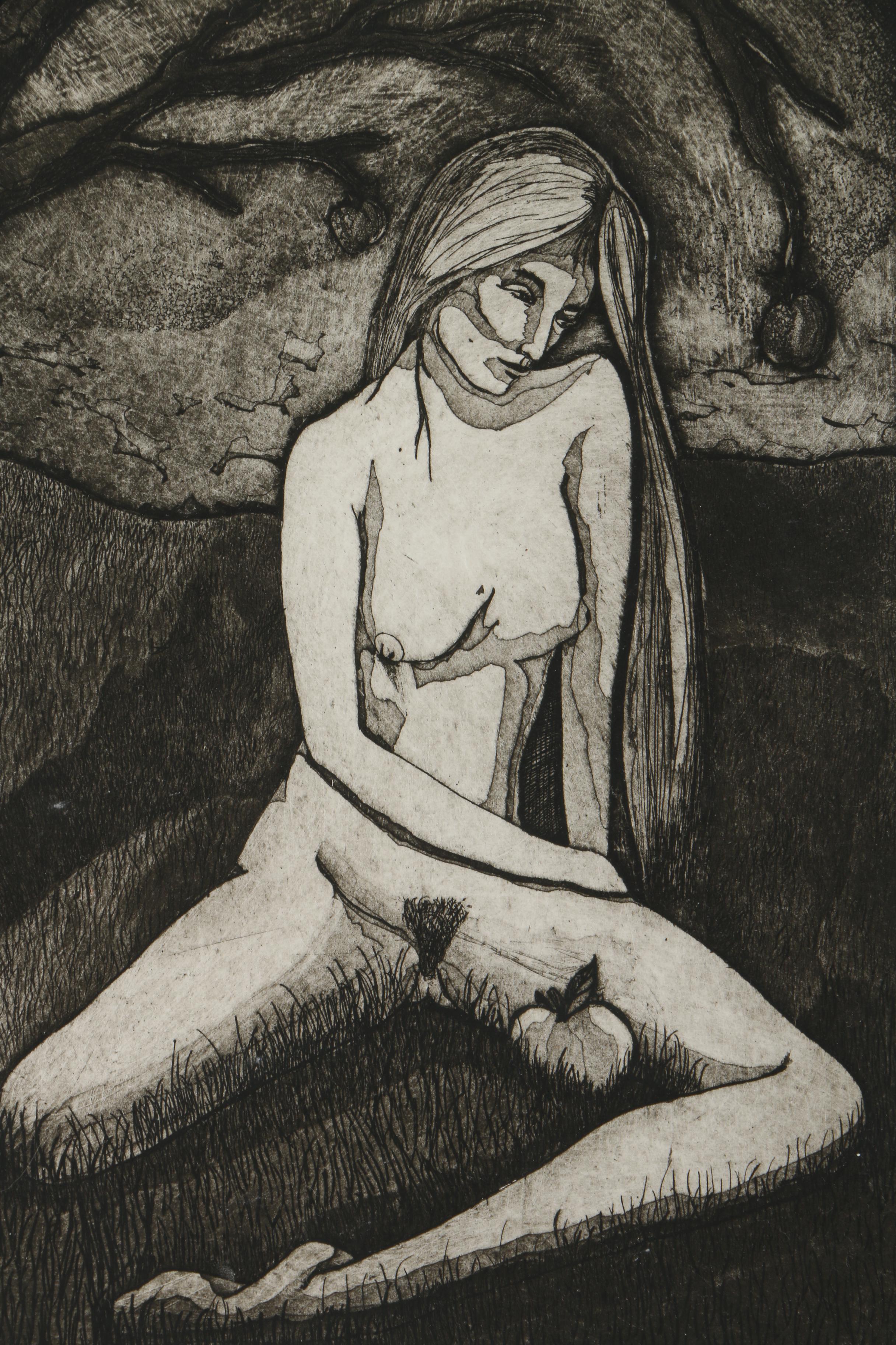 Carolyn Bennett Limited Edition Aquatint on Paper "Eve"