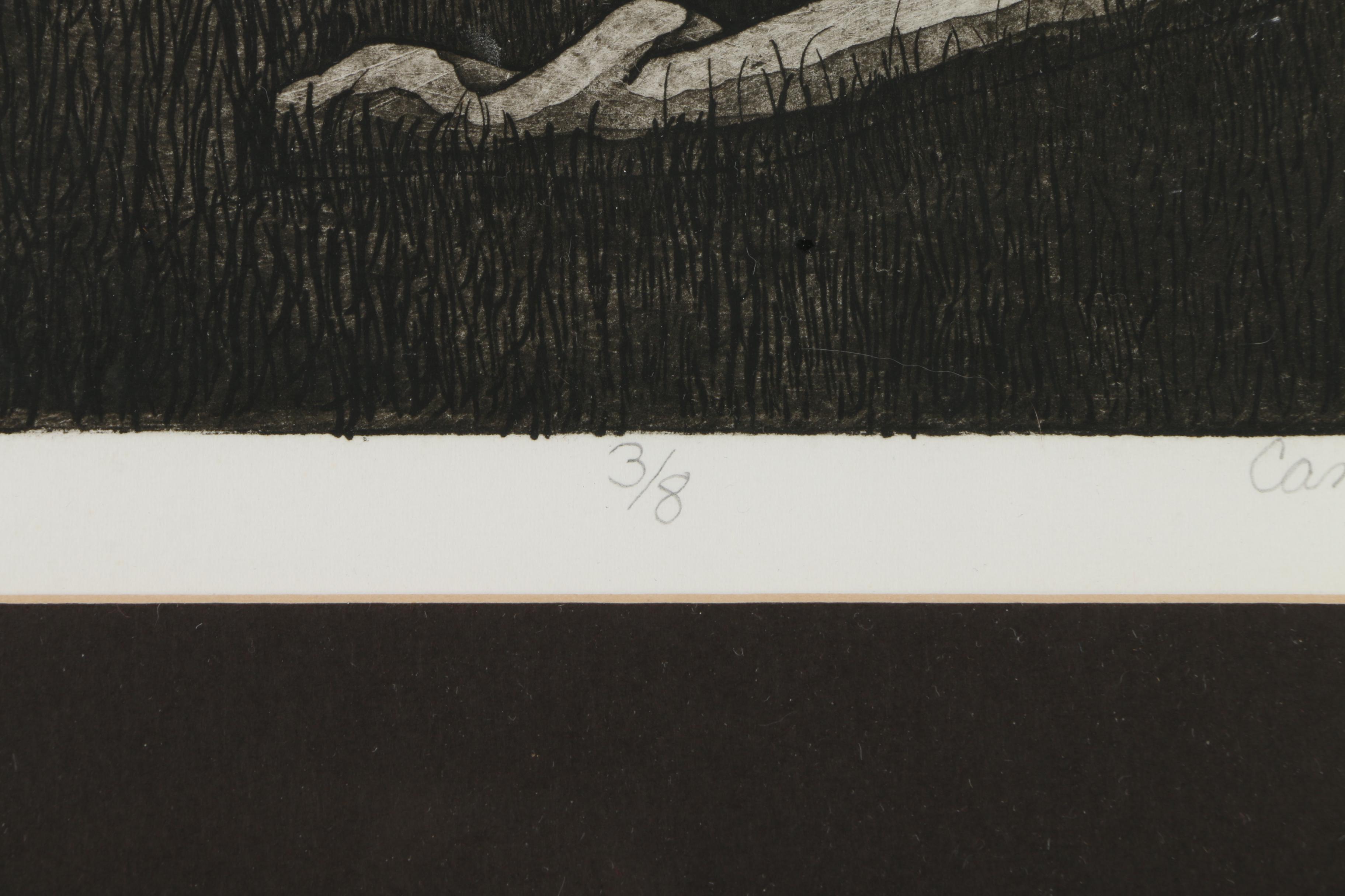 Carolyn Bennett Limited Edition Aquatint on Paper "Eve"