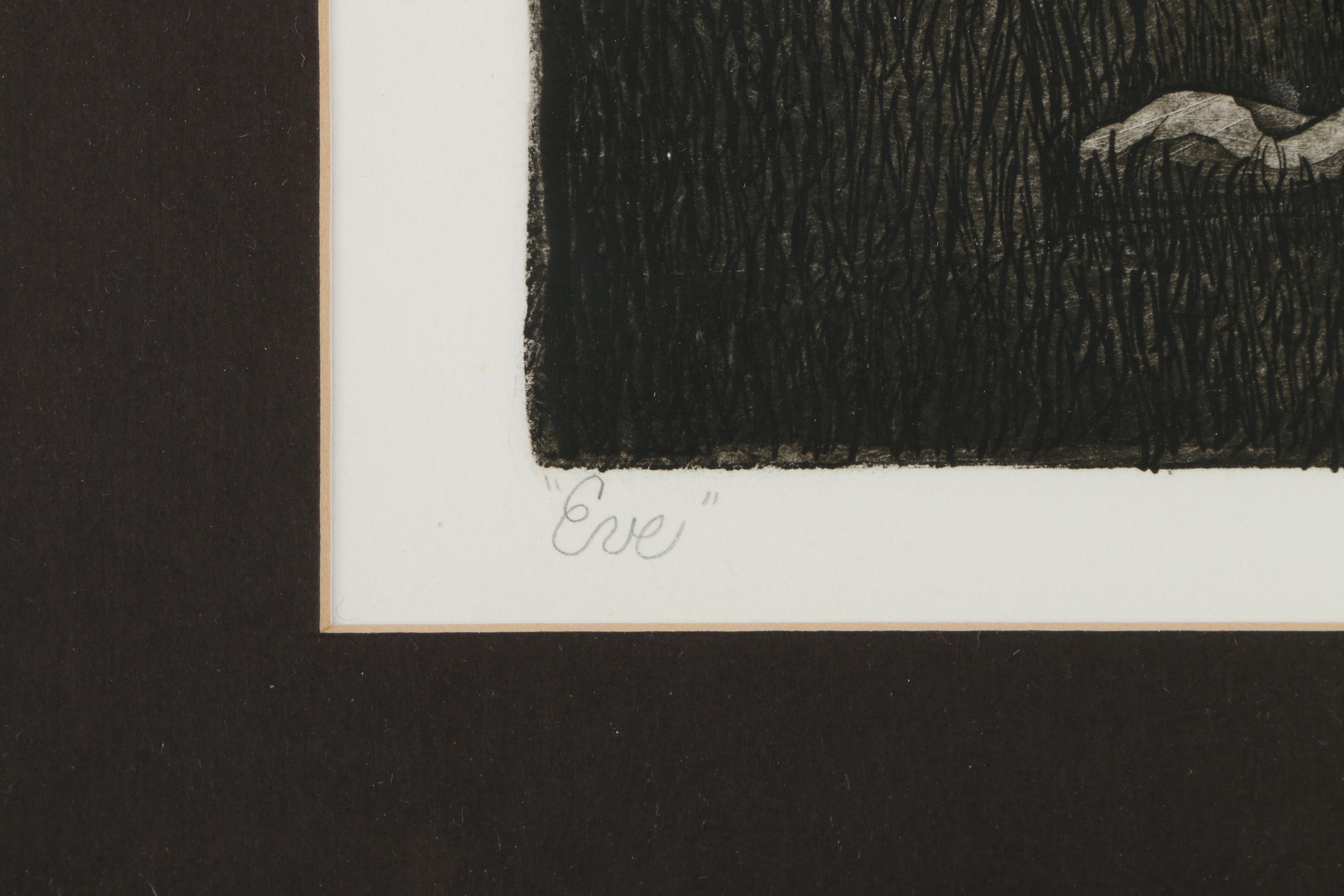 Carolyn Bennett Limited Edition Aquatint on Paper "Eve"