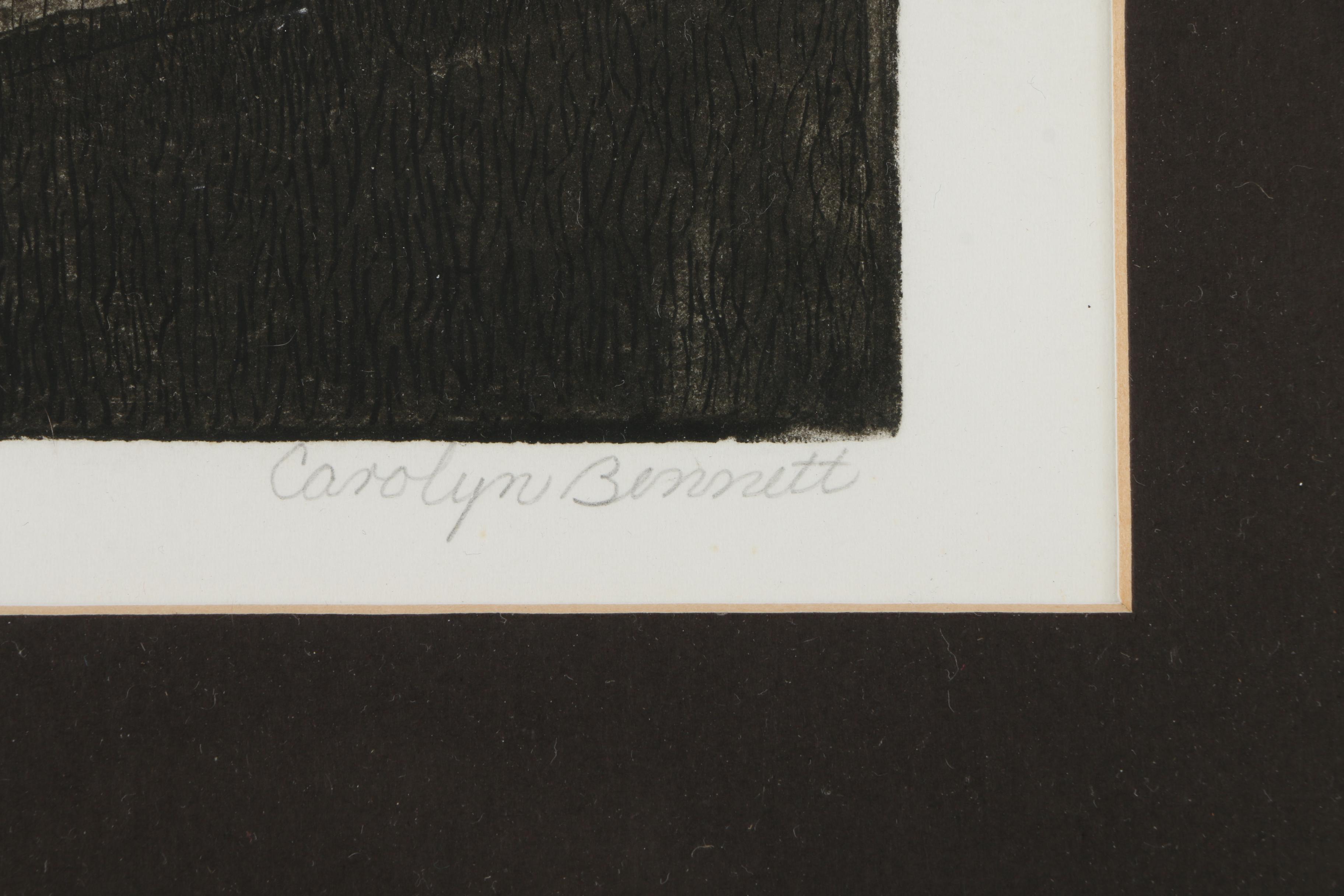 Carolyn Bennett Limited Edition Aquatint on Paper "Eve"