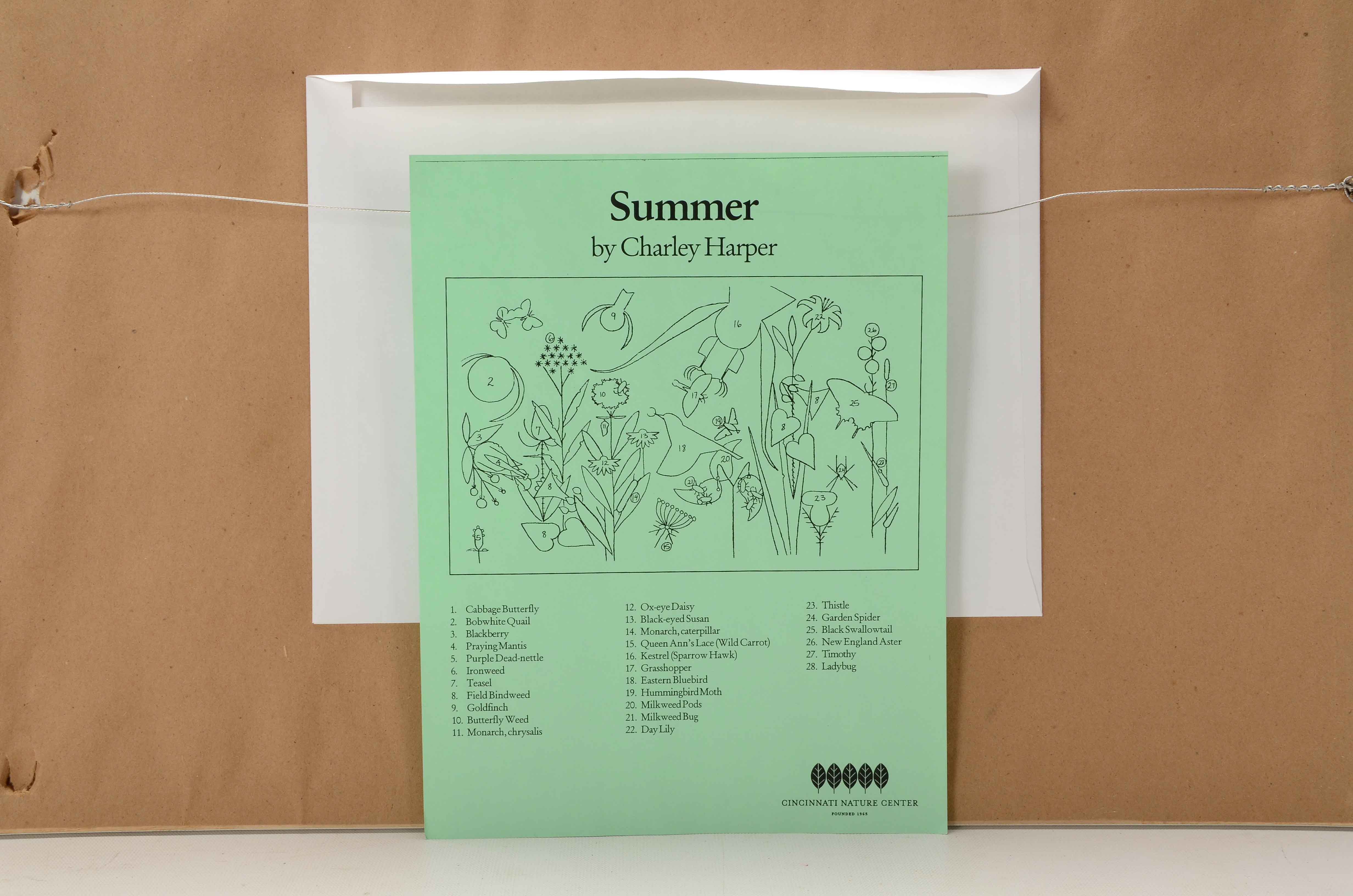 Charley Harper Cincinnati Nature Center Poster "Summer"