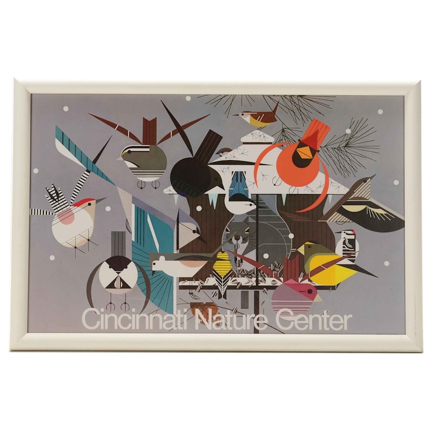 Charley Harper Cincinnati Nature Center Poster "Winter"