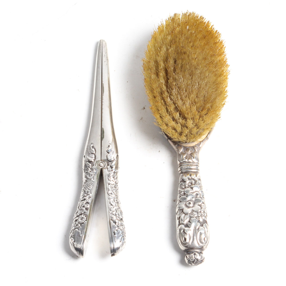 Sterling Silver Tiffany & Co. Brush and Glove Stretcher