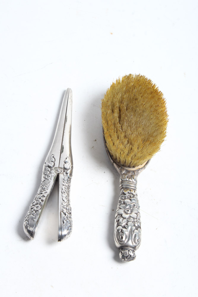 Sterling Silver Tiffany & Co. Brush and Glove Stretcher