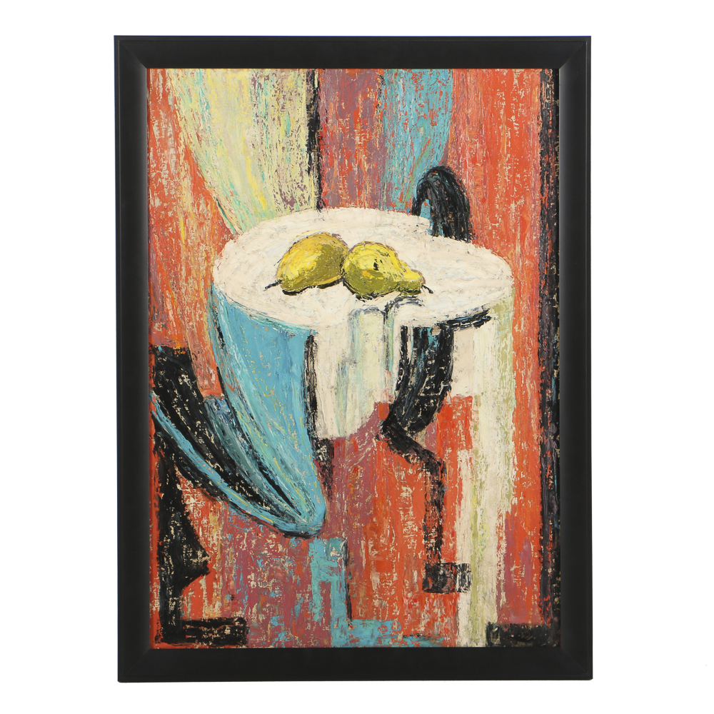 Arthur Helwig Oil Painting on Board Abstract Still Life