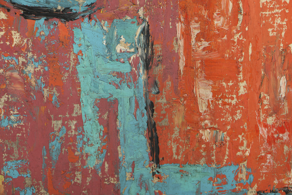 Arthur Helwig Oil Painting on Board Abstract Still Life