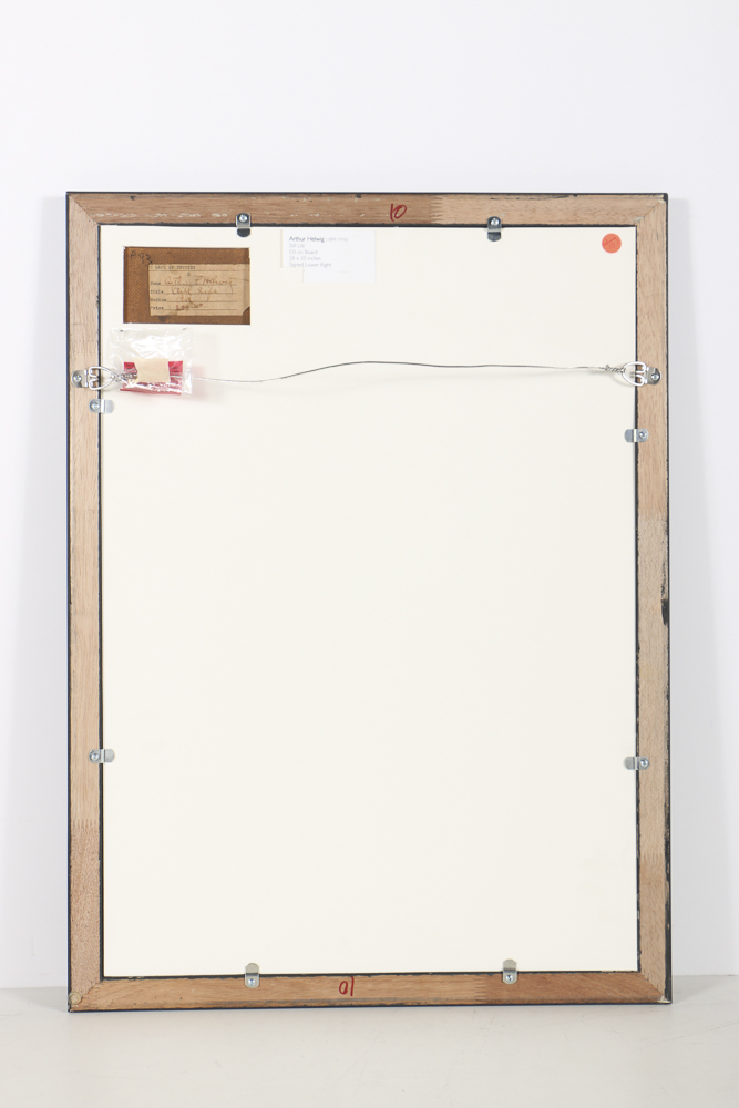 Arthur Helwig Oil Painting on Board Abstract Still Life