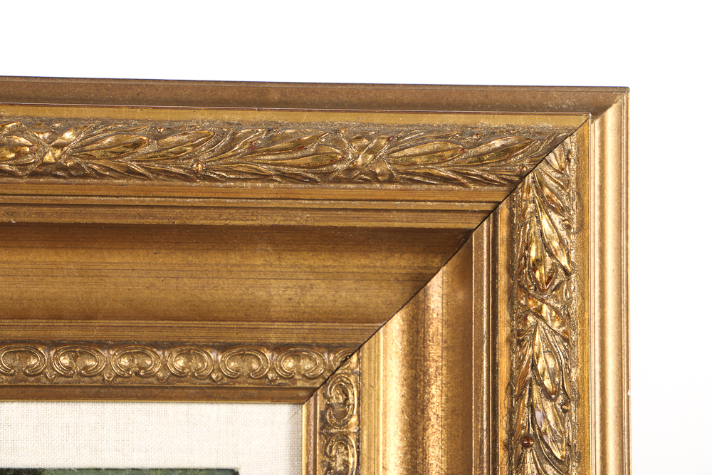 Scott Duncan Oil Painting on Canvas Landscape with English Setter