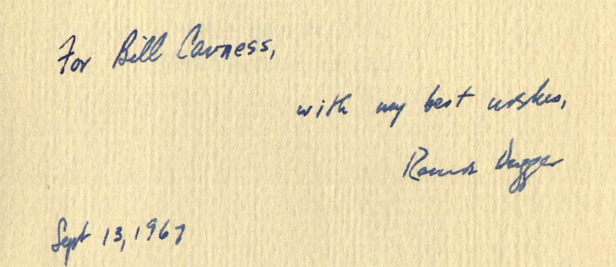 1967 Signed "Three Men In Texas" by Ronnie Dugger