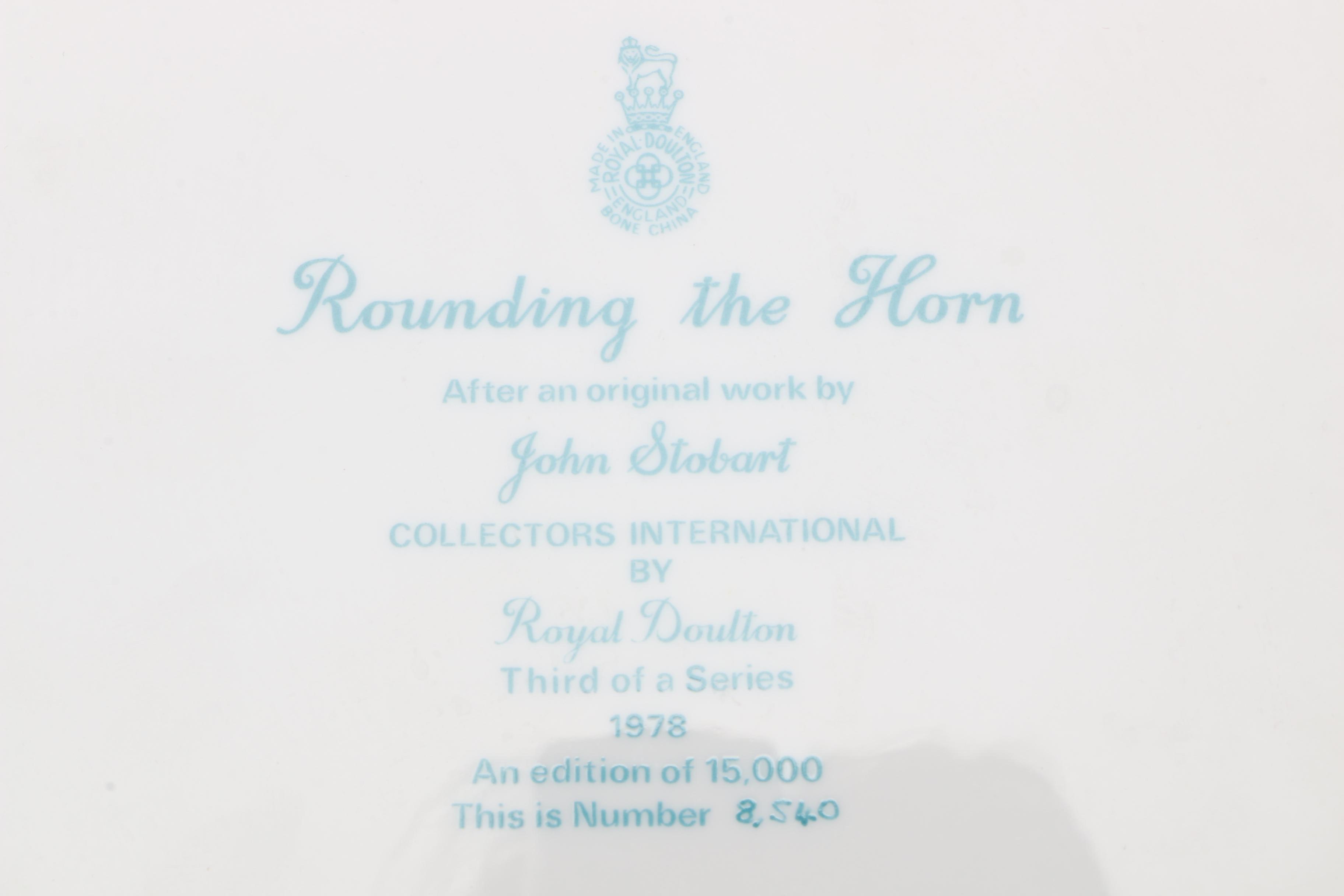 Royal Doulton Plate After John Stobart "Rounding The Horn"