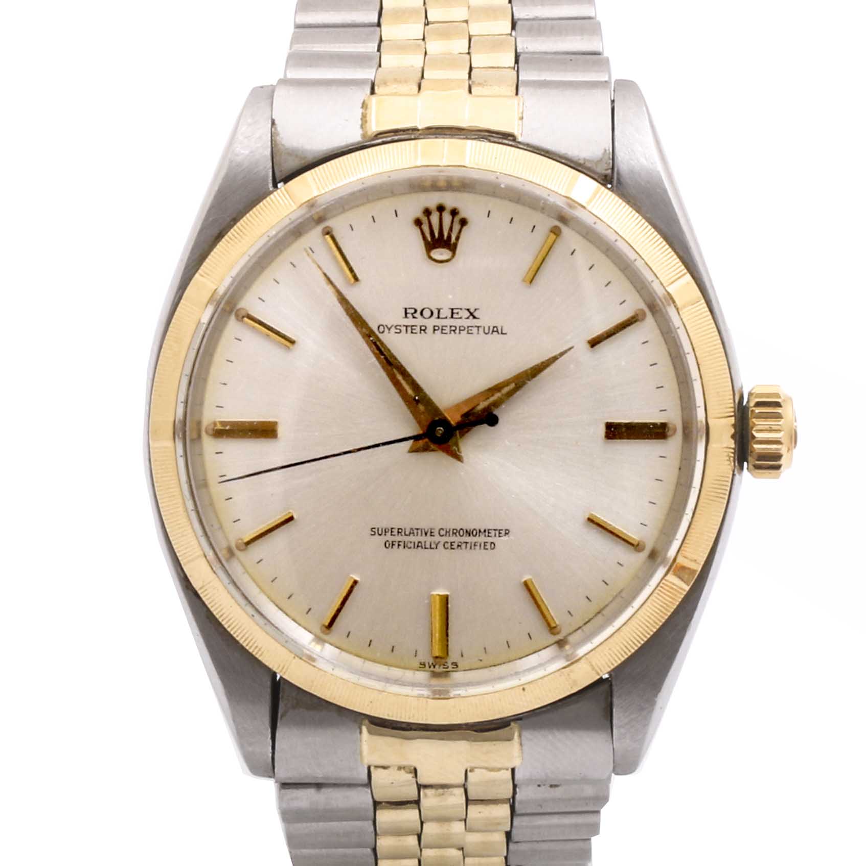 Rolex Oyster Perpetual Chronometer 14K Yellow Gold and Stainless Steel Watch