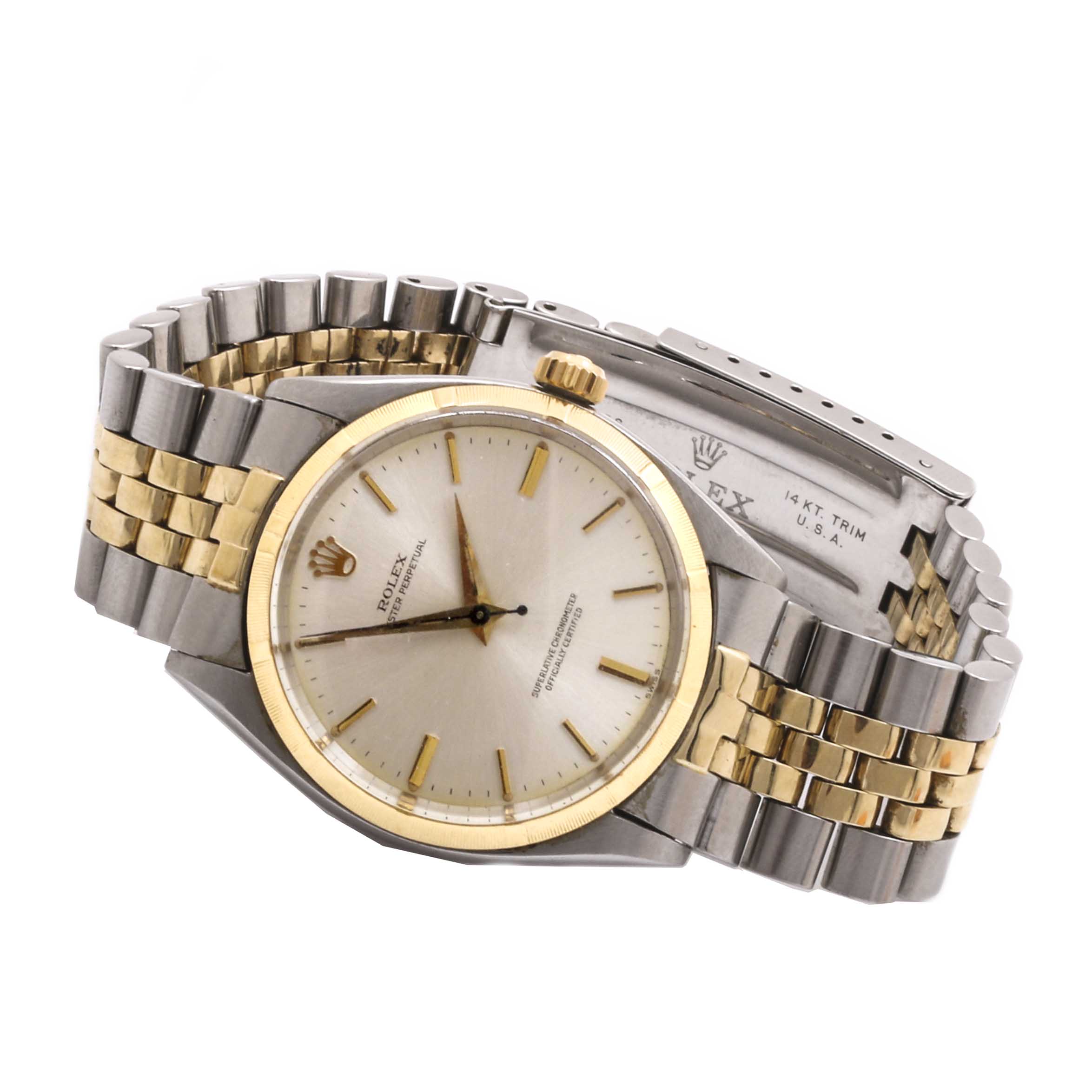 Rolex Oyster Perpetual Chronometer 14K Yellow Gold and Stainless Steel Watch