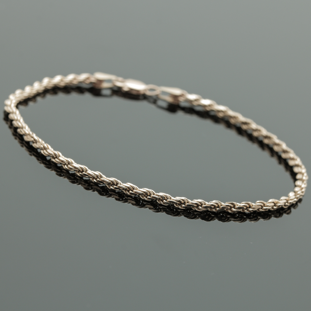 14K Yellow Gold Rope Bracelet