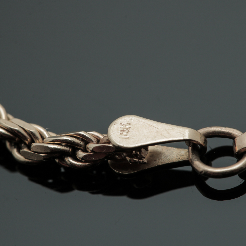 14K Yellow Gold Rope Bracelet