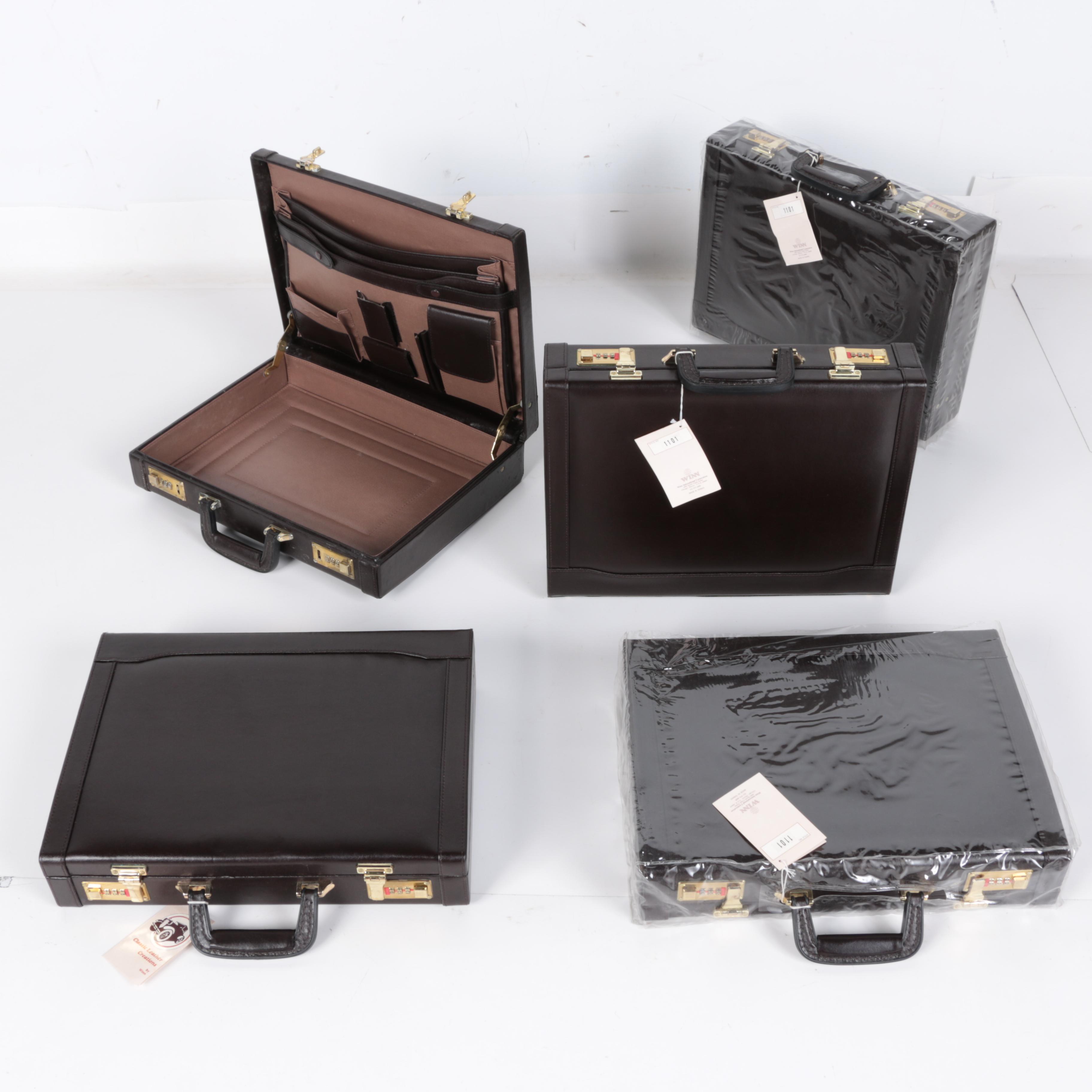 Set of Leather Briefcases