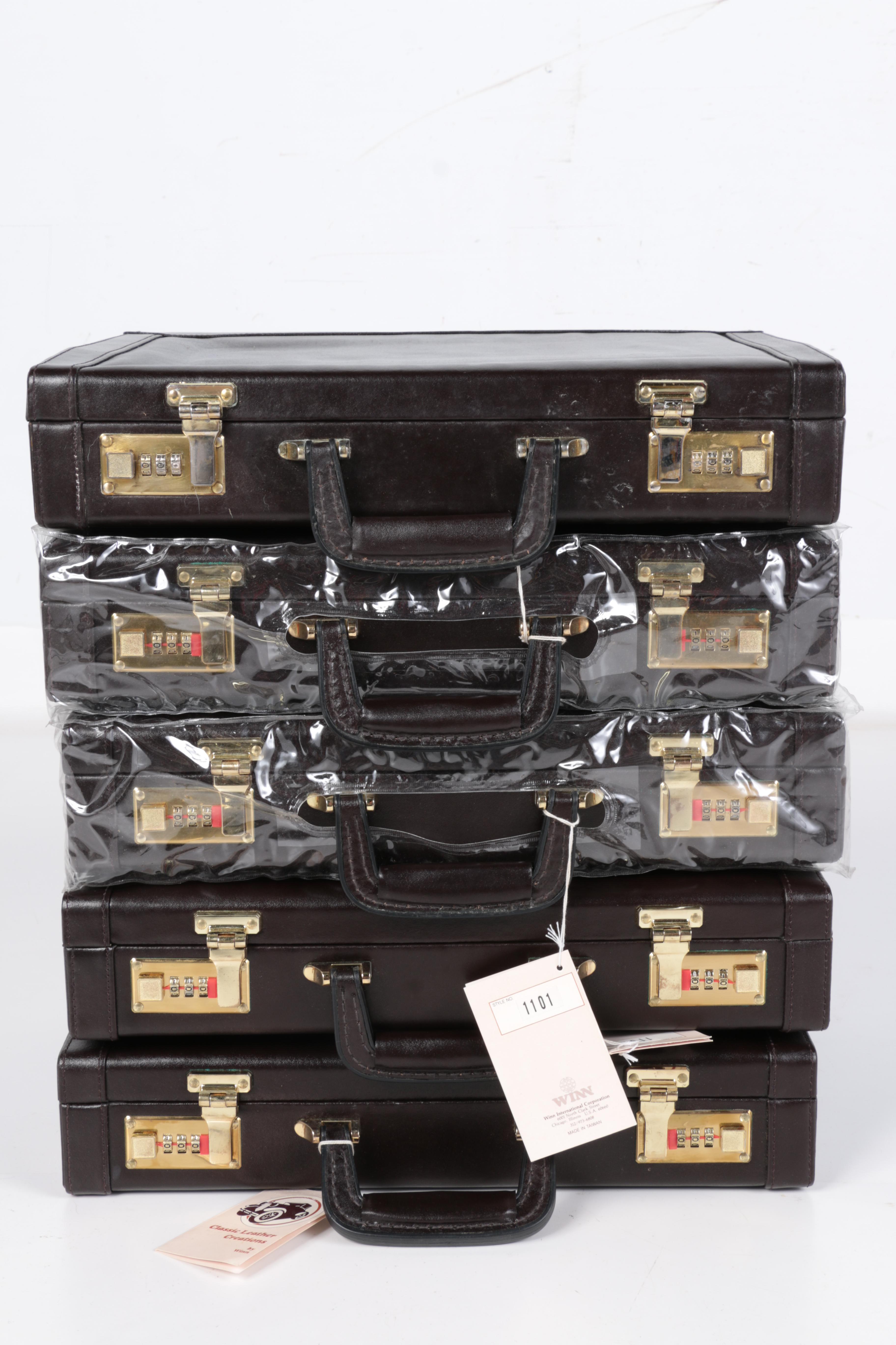 Set of Leather Briefcases