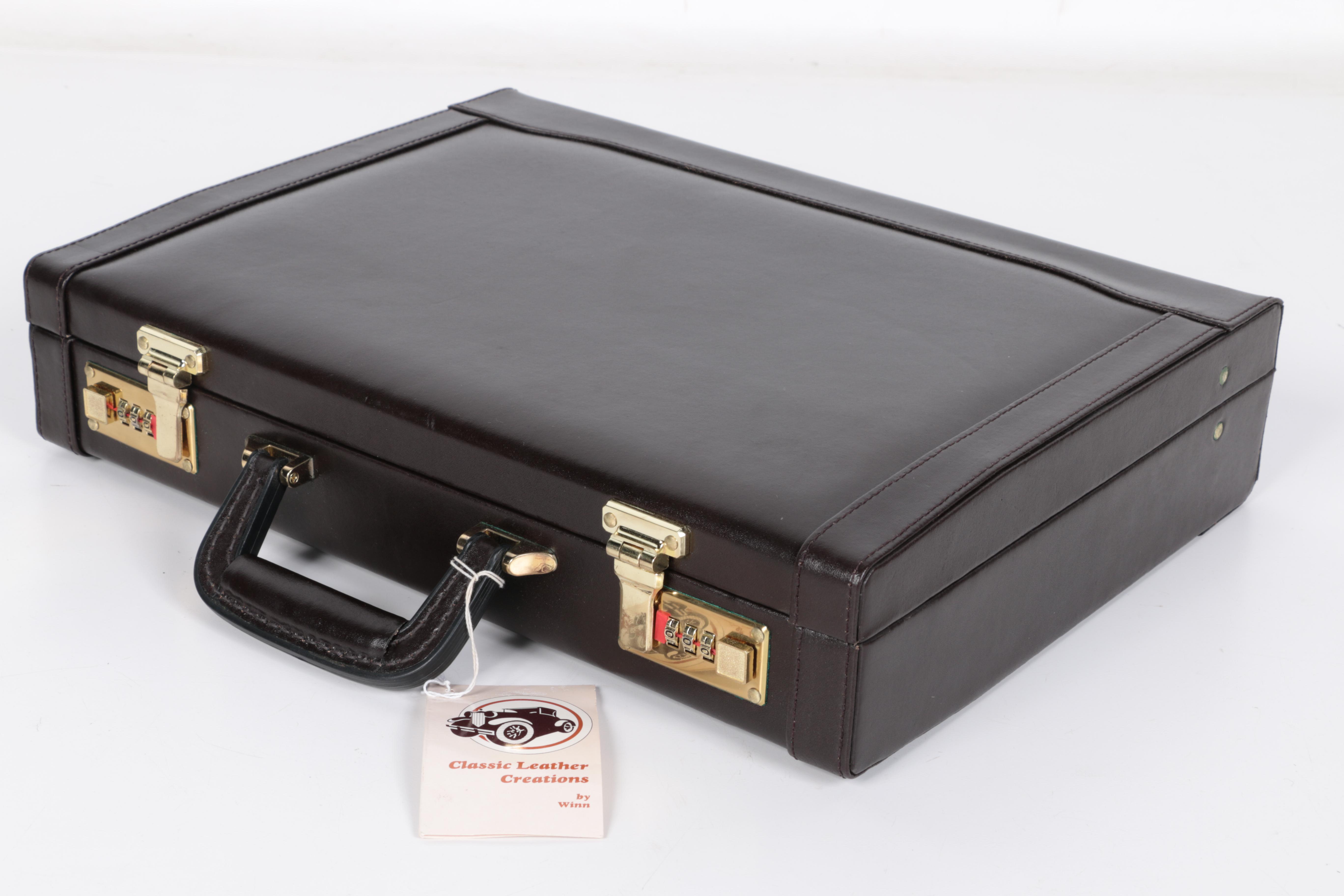 Set of Leather Briefcases