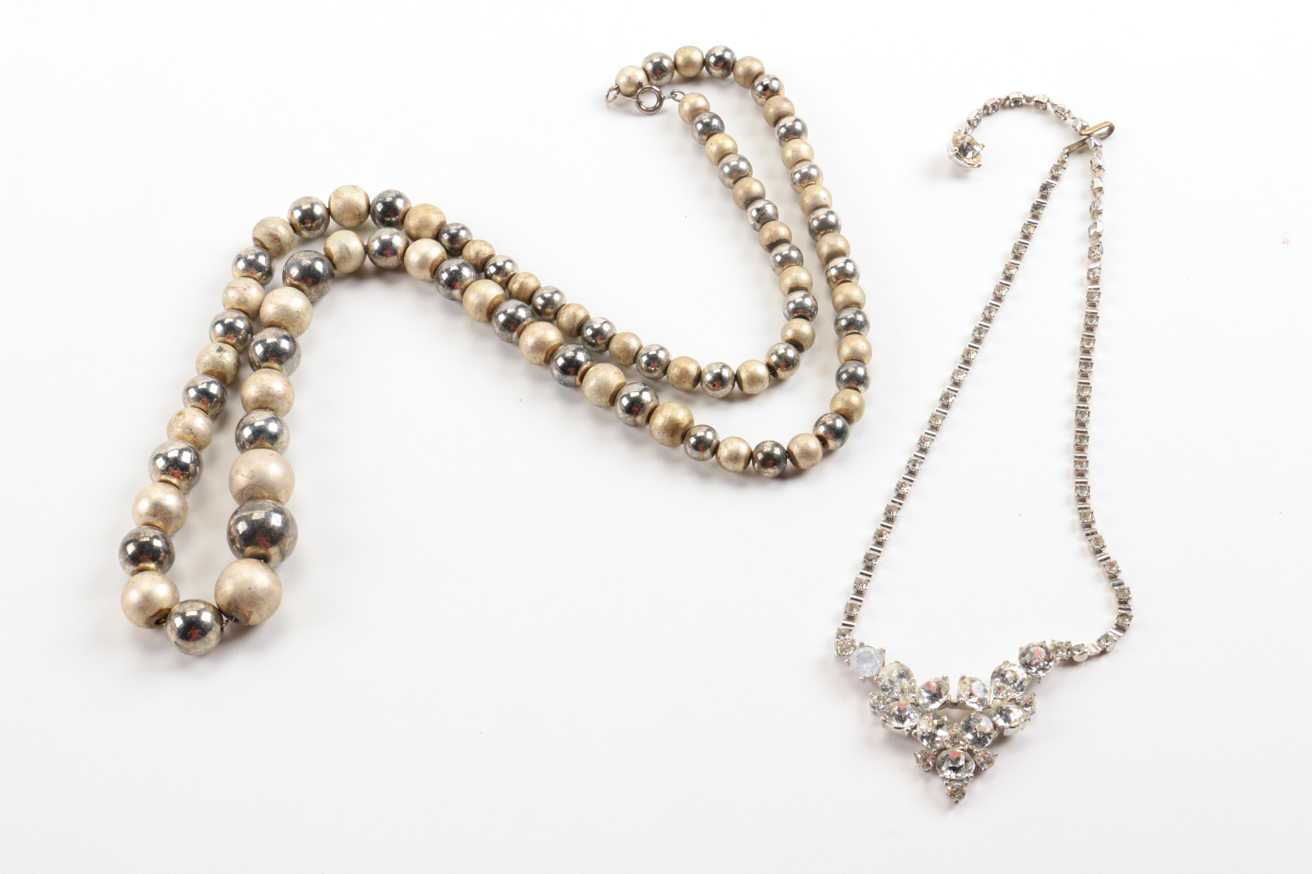 Assortment of Costume Jewelry Including Bogoff and Staffordshire