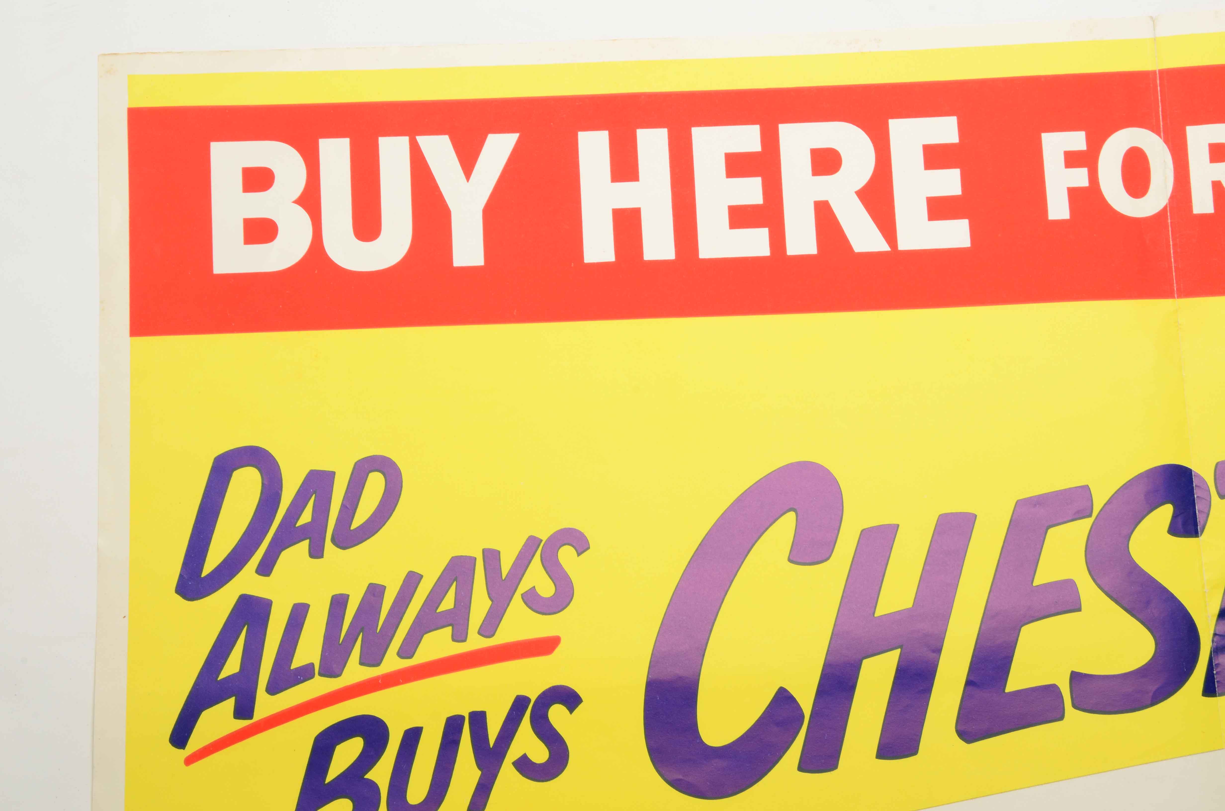 Original 1950s Chesterfield Cigarettes Poster Advertisement